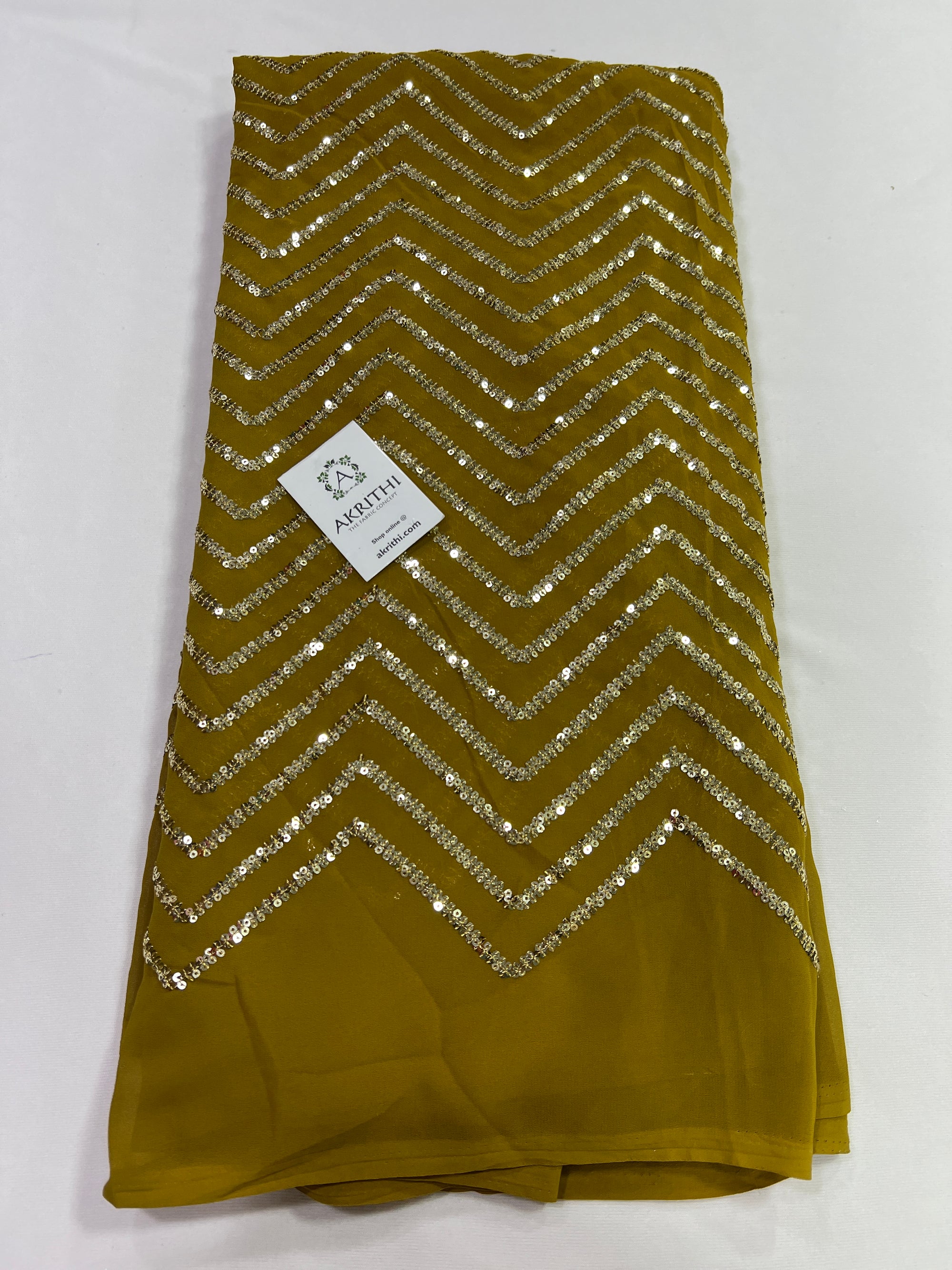 Embroidery on georgette fabric