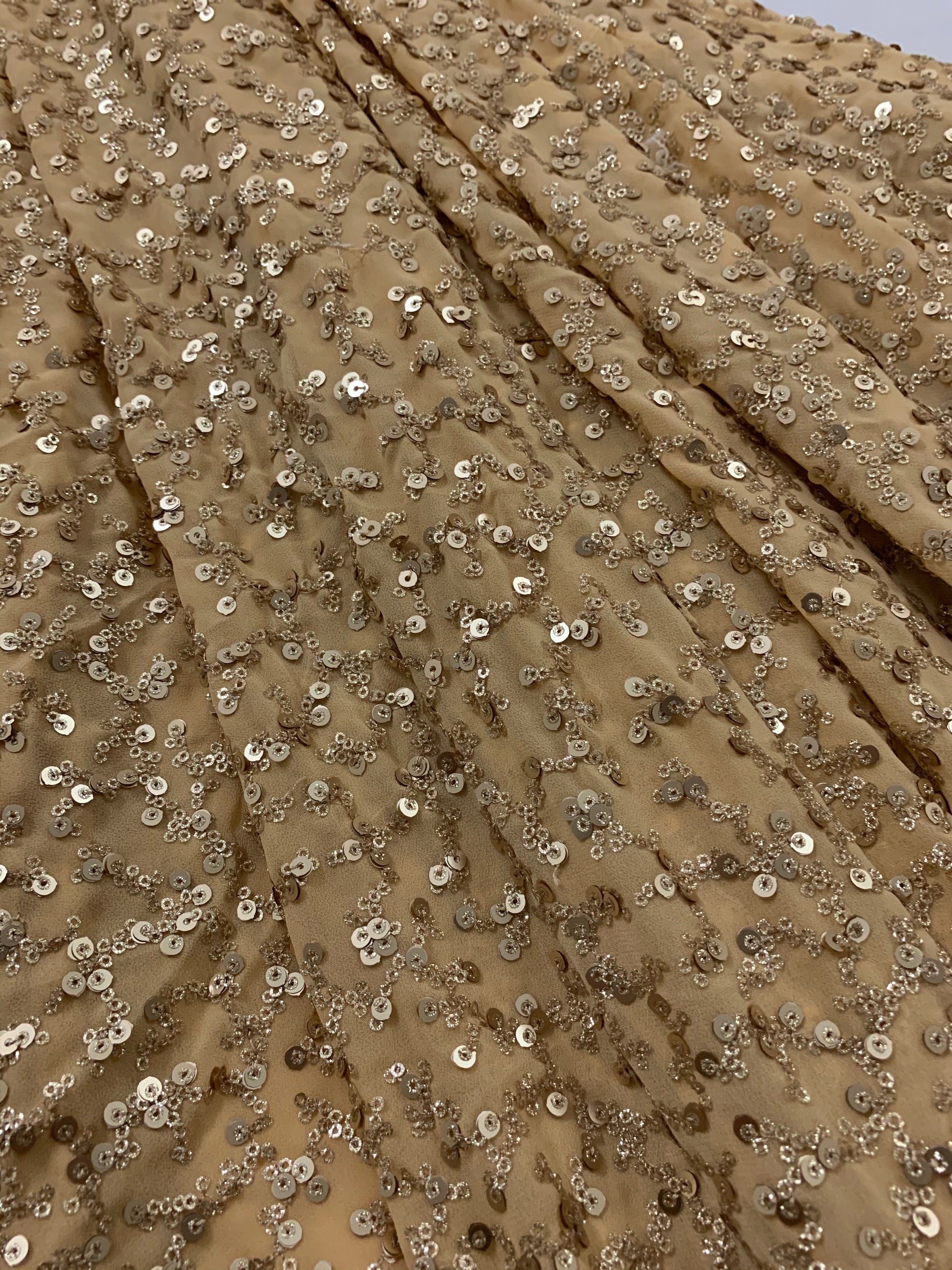 Embroidery on georgette fabric