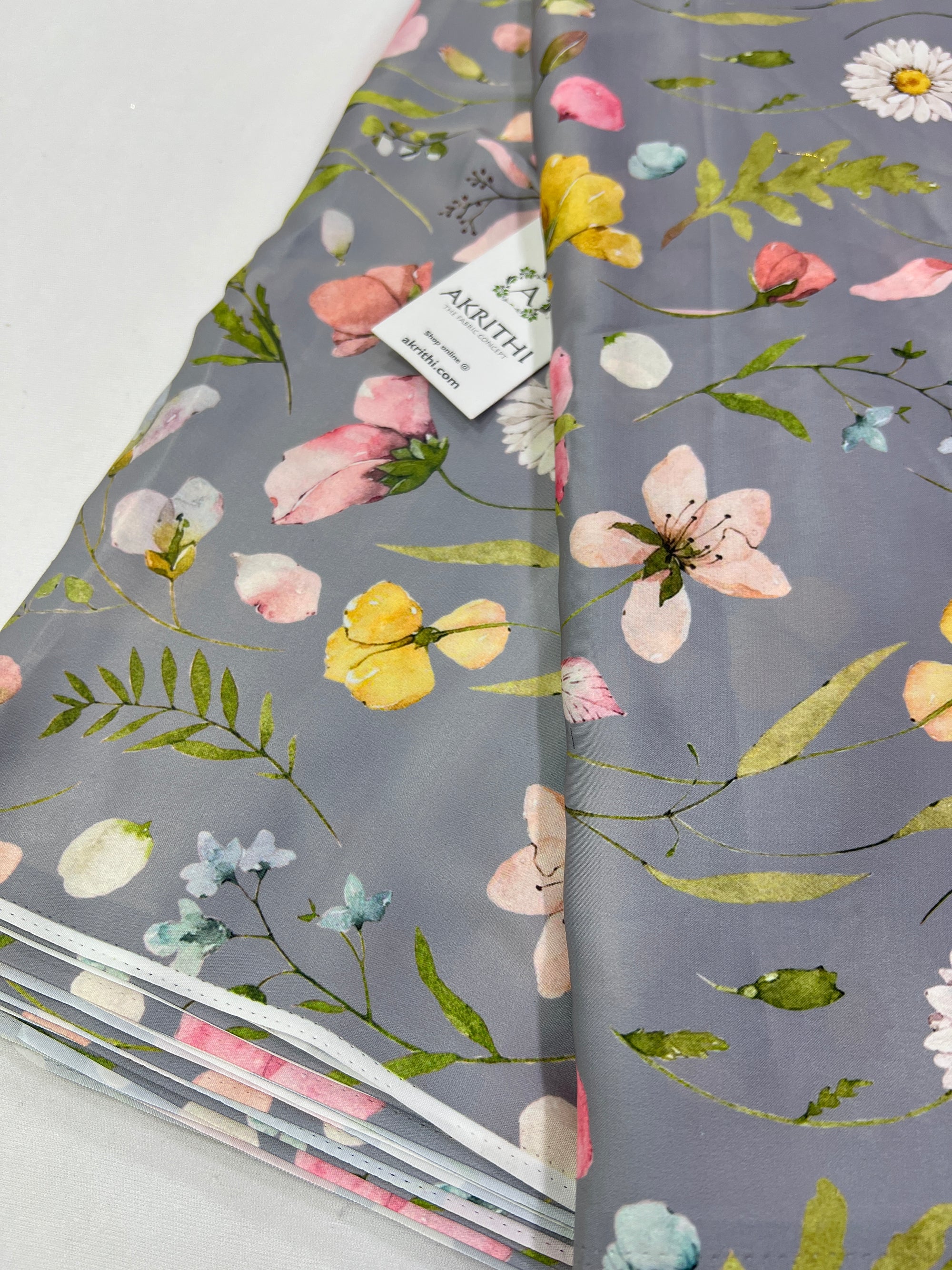Digital printed modal satin fabric