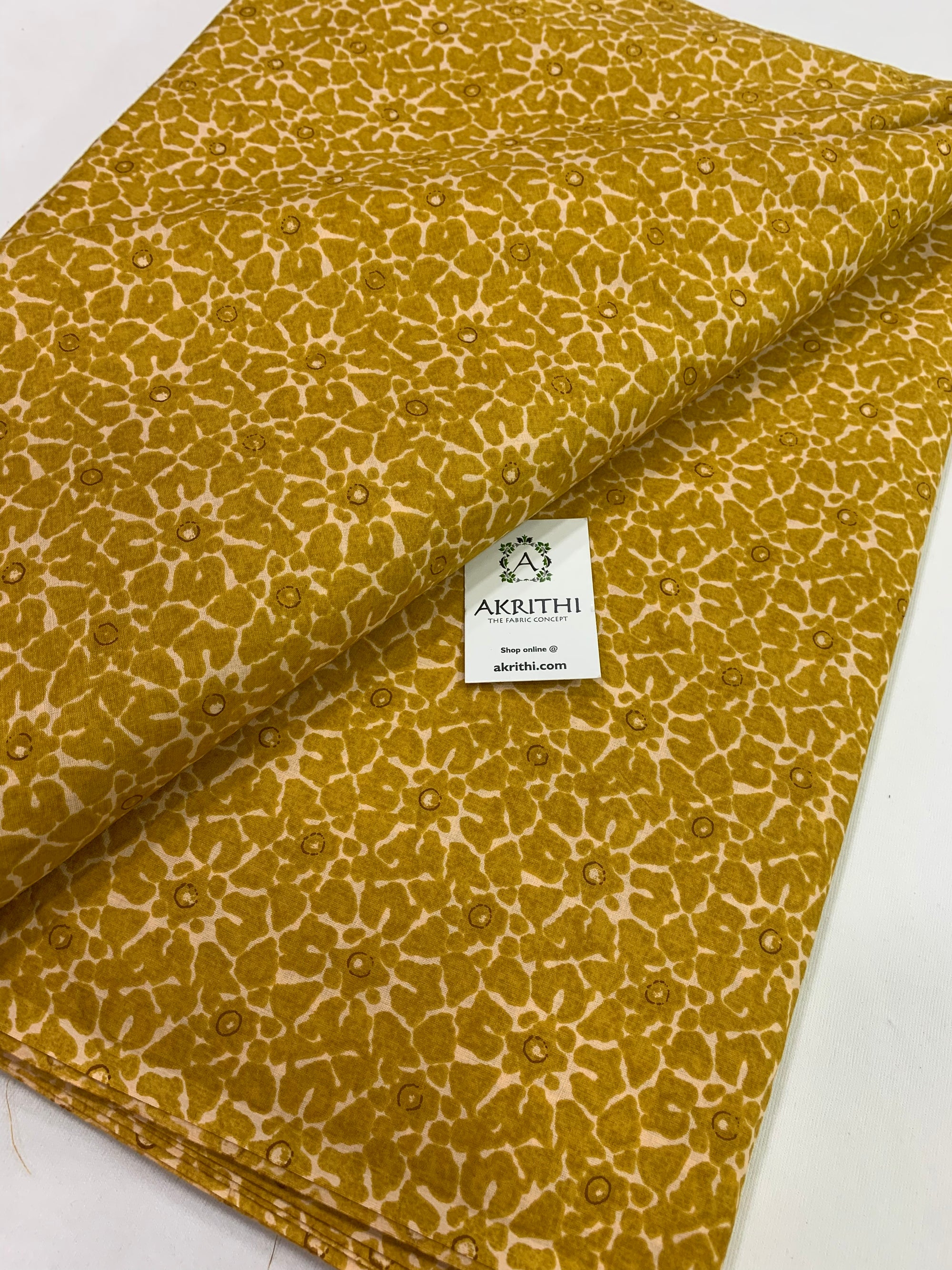 Printed pure cotton fabric
