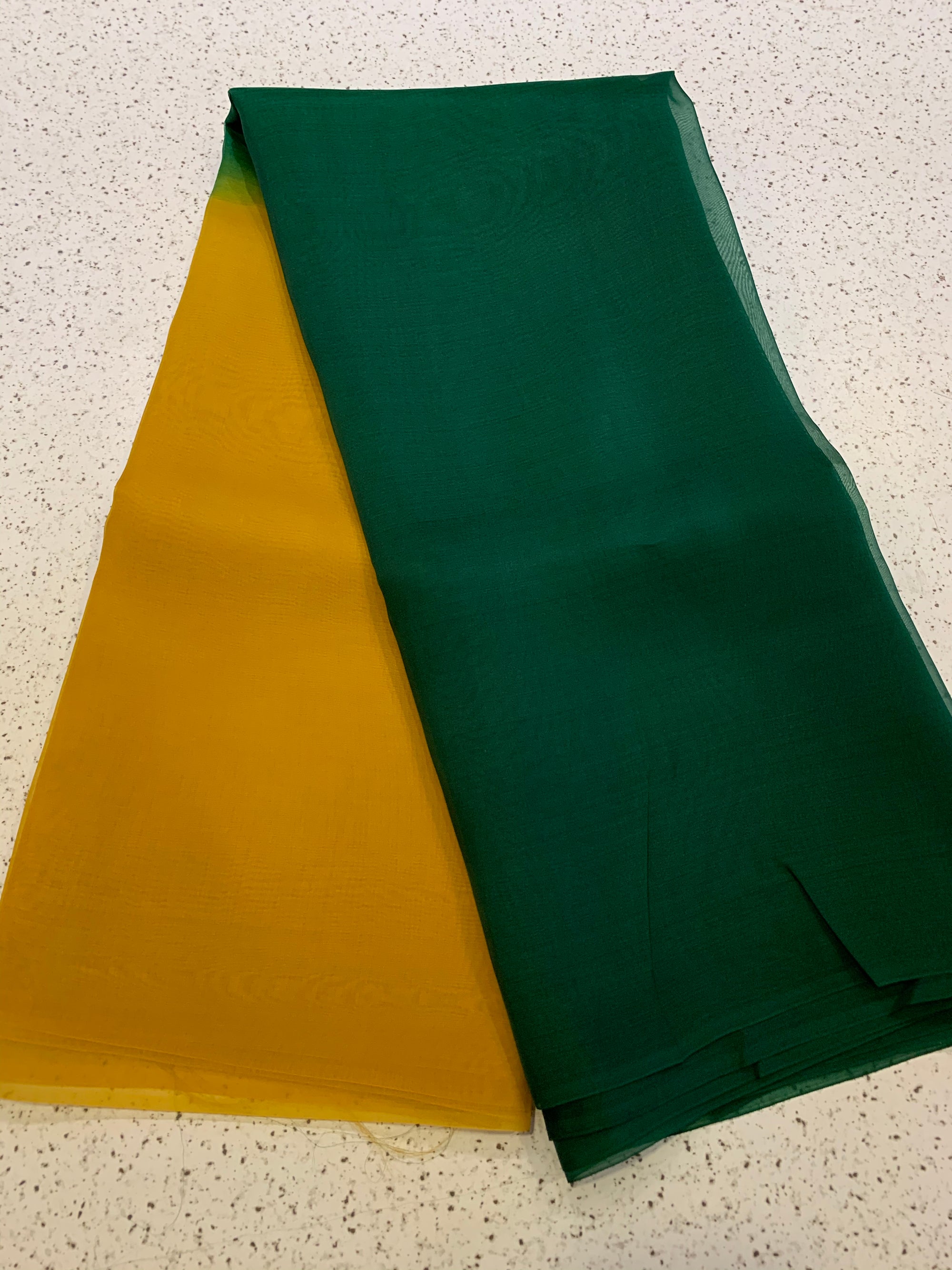 PURE SILK ORGANZA DOUBLE SHADED SAREE