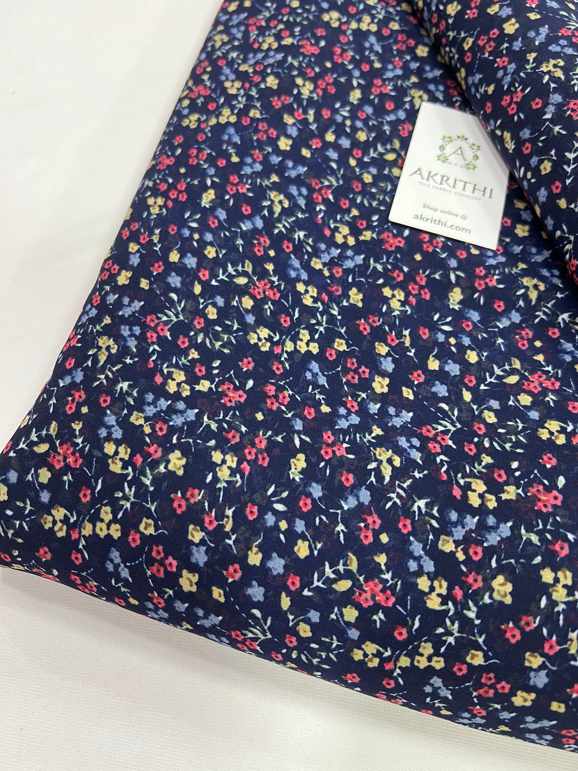 Floral printed georgette fabric 56 inches width