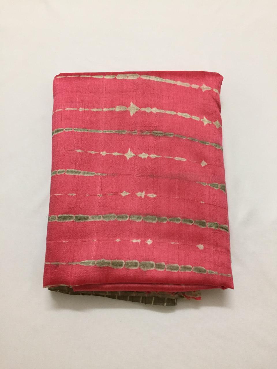 Shibori tie and dye pure raw silk kurta