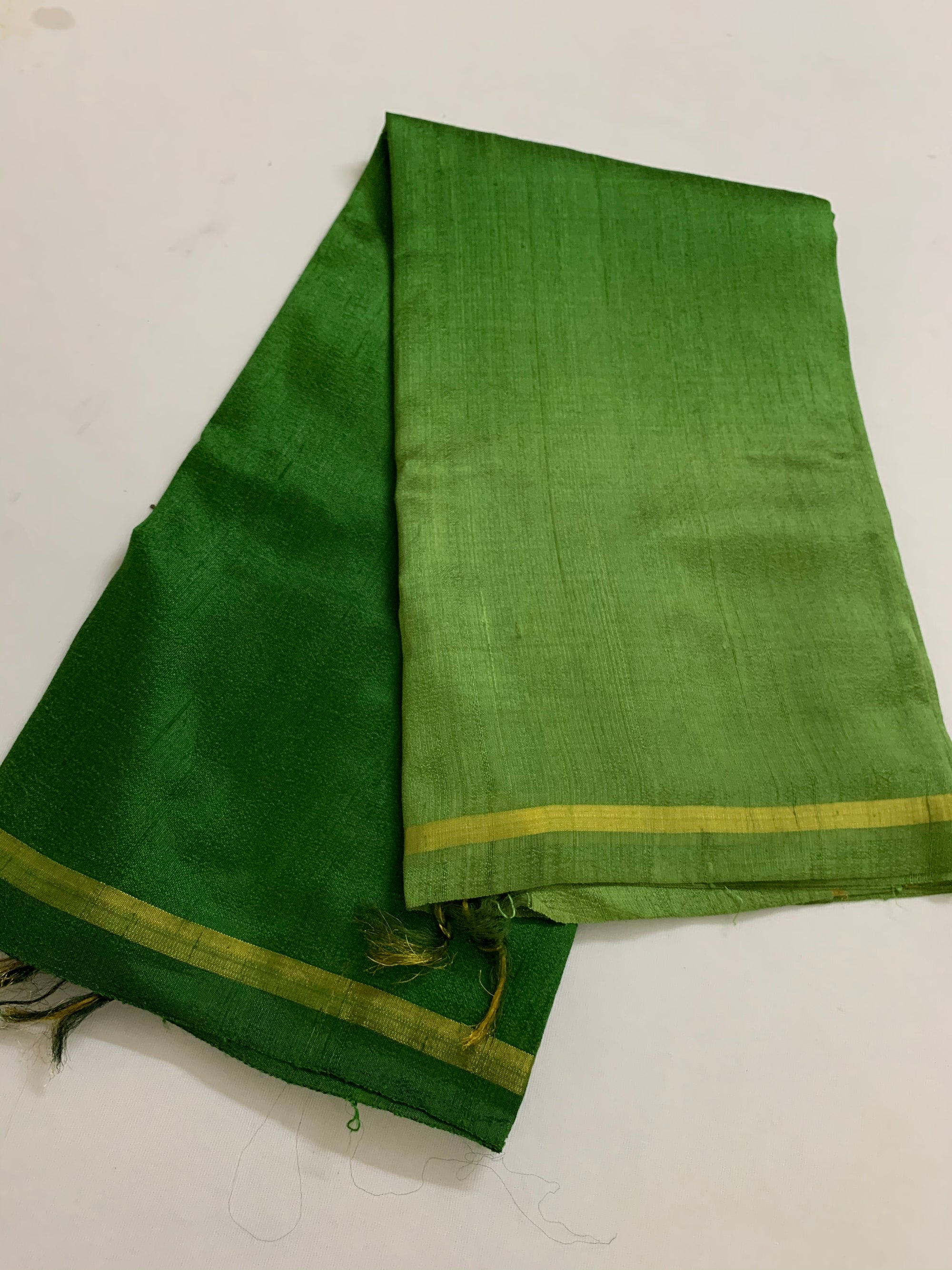 Pure raw silk shaded dupatta with zari border