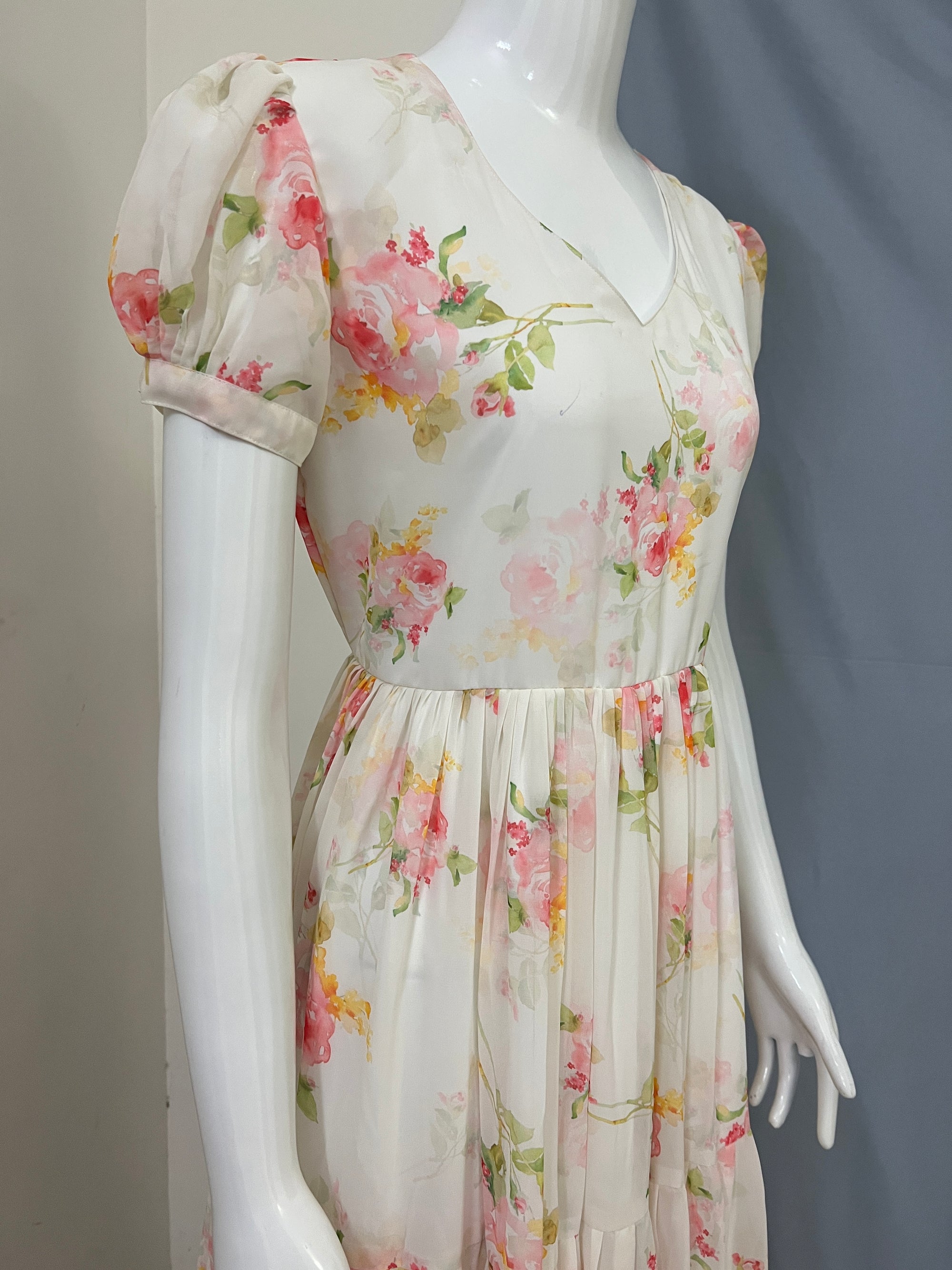 Floral georgette dress