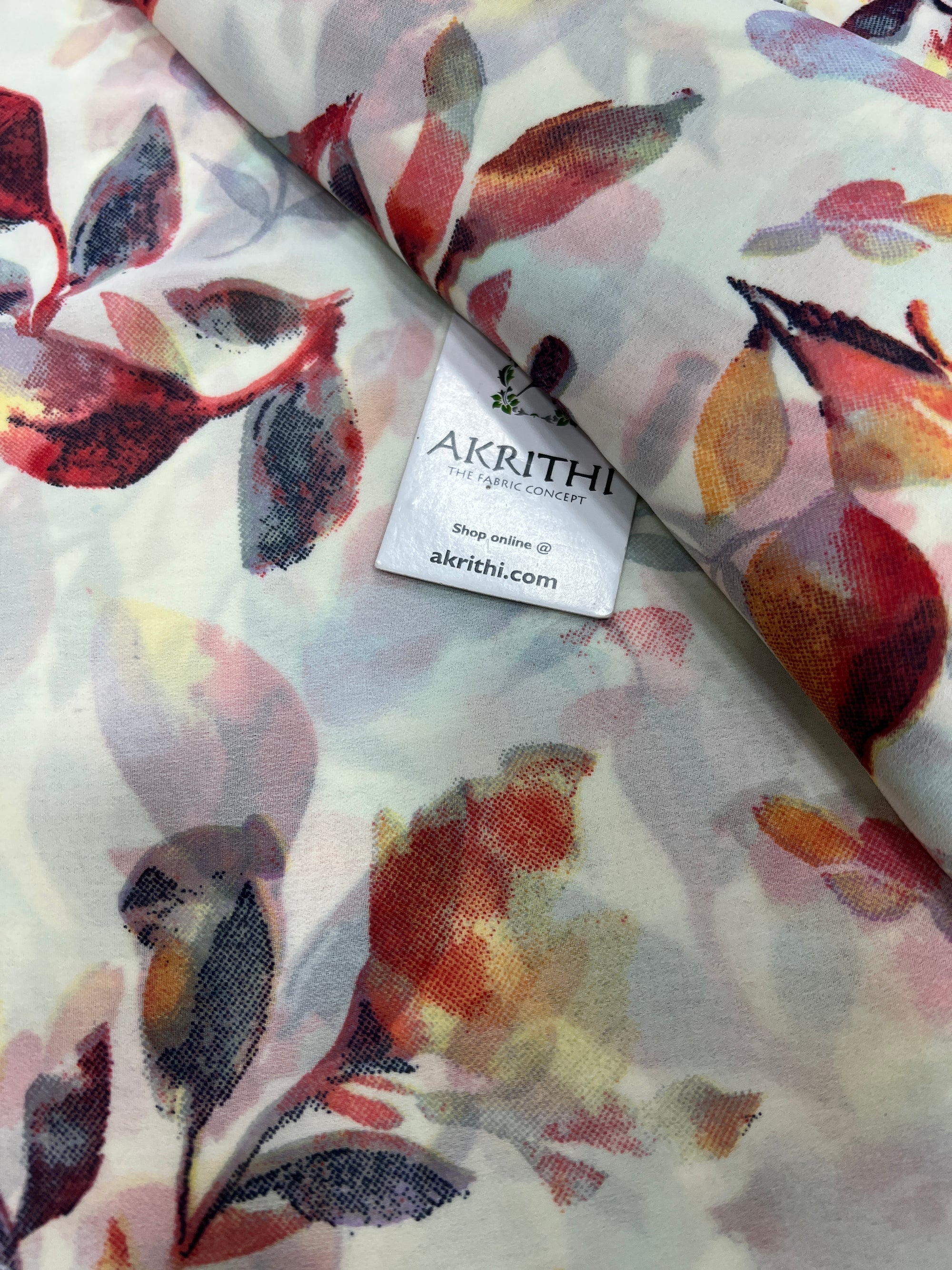 Floral printed georgette fabric