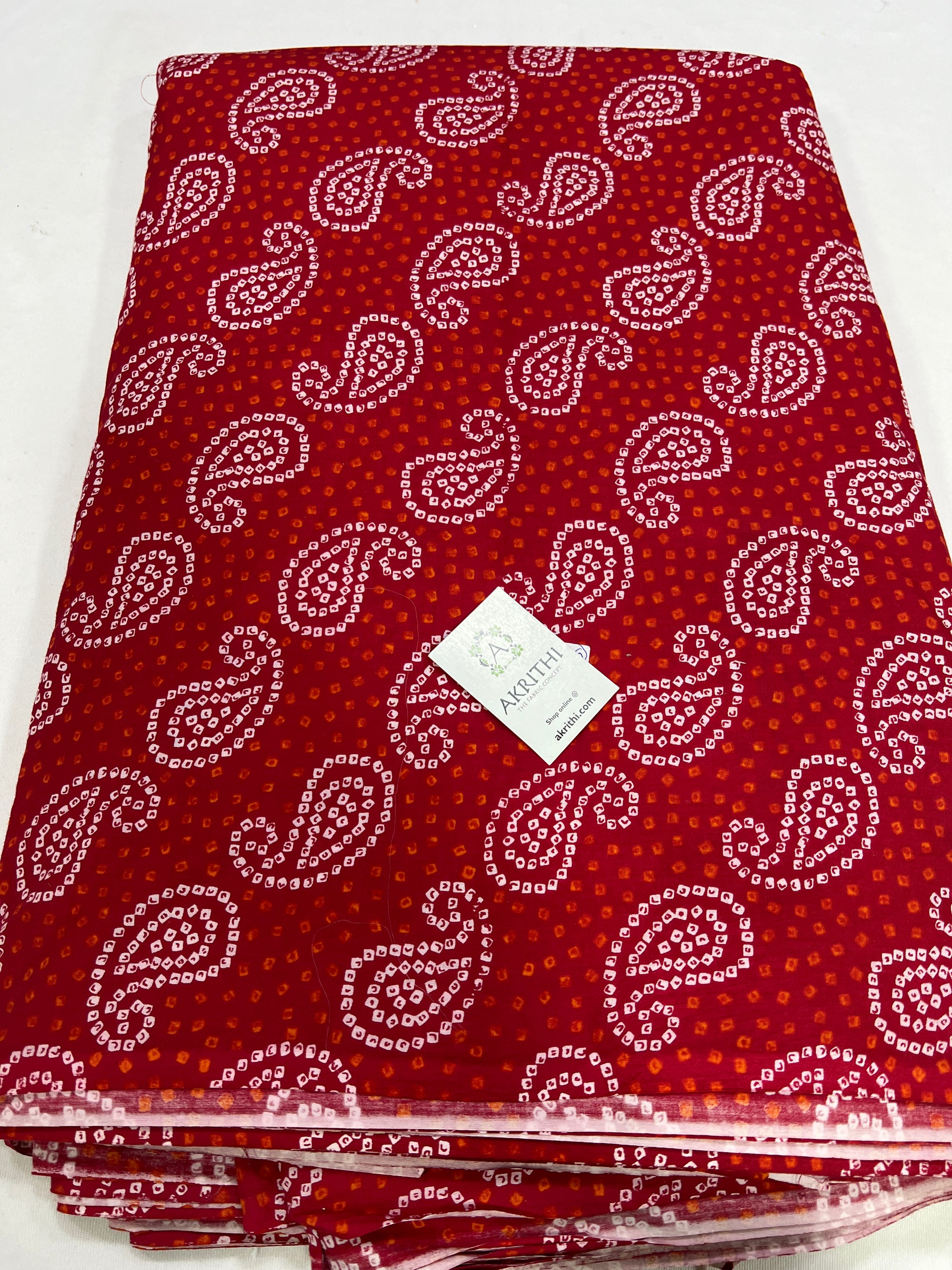 Printed pure cotton fabric