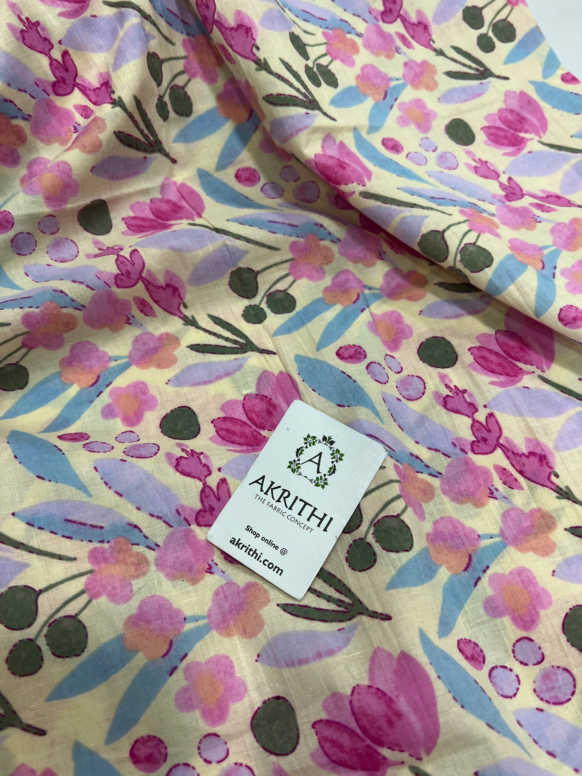 Printed pure cotton fabric