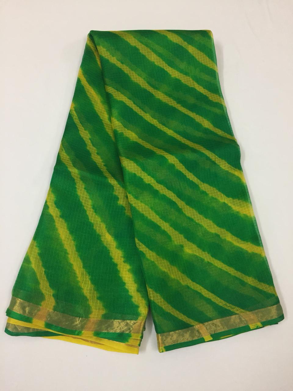Pure kota silk leheriya saree