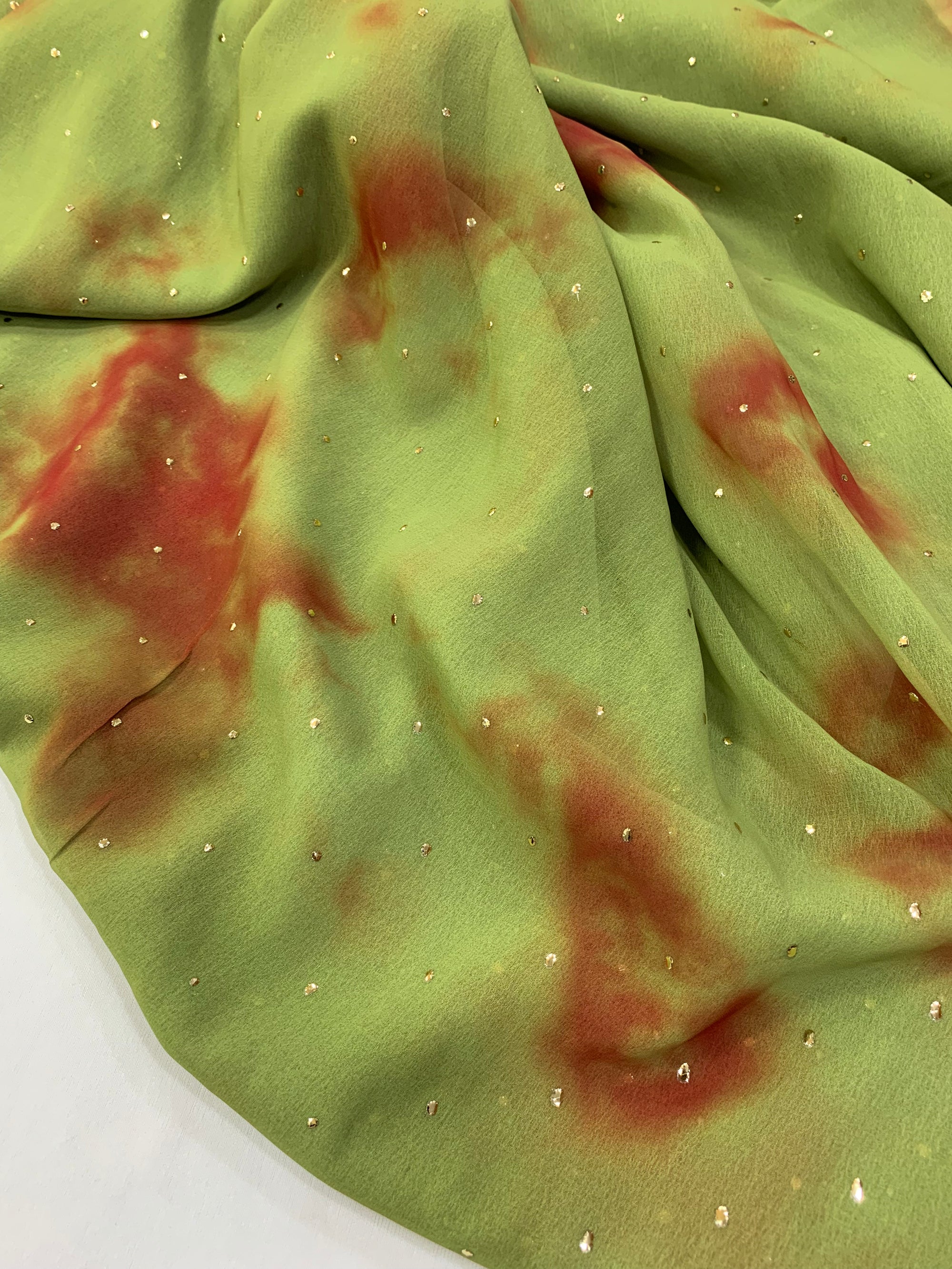 Shibori Printed georgette fabric