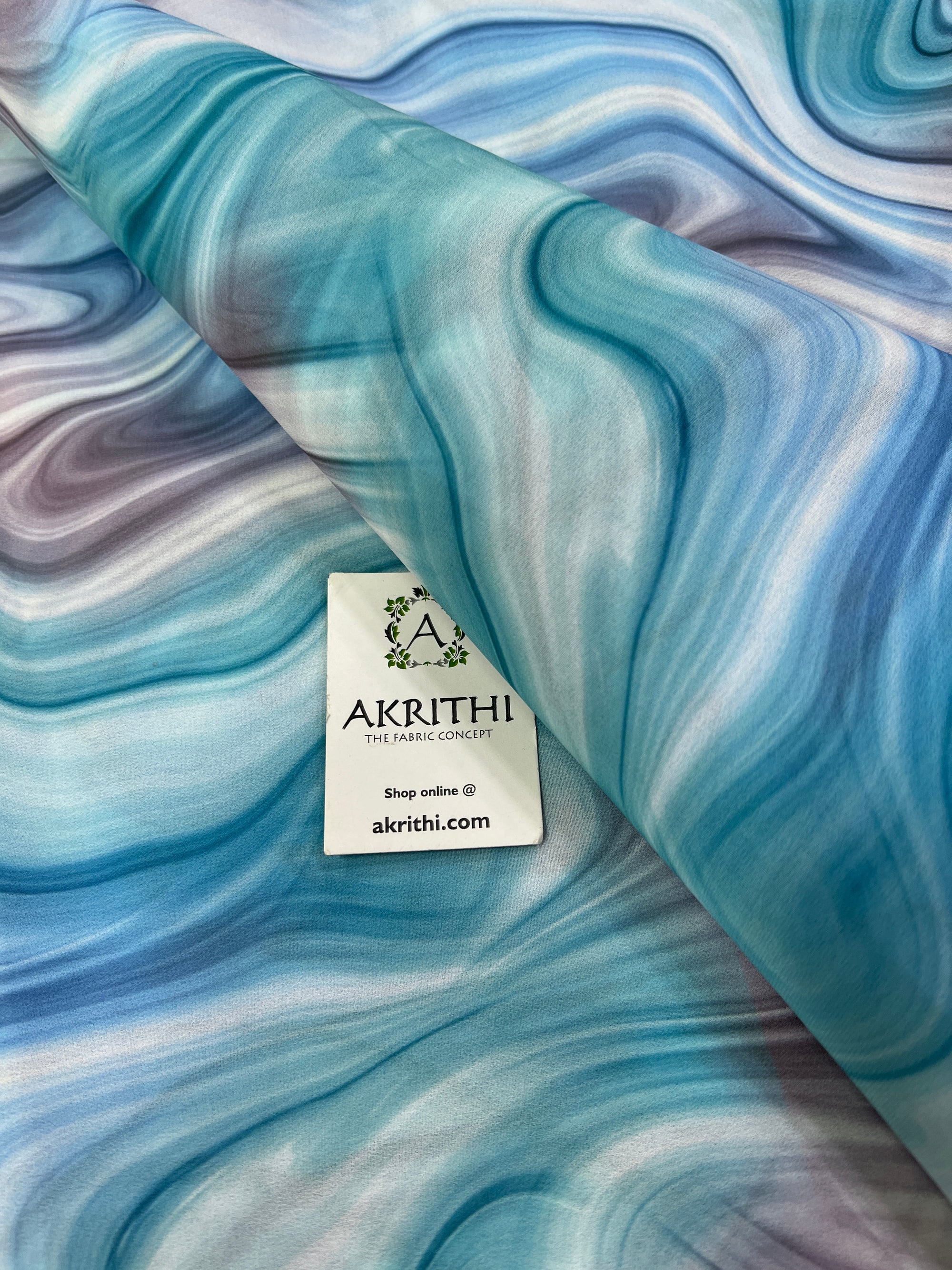 Digital floral printed georgette fabric