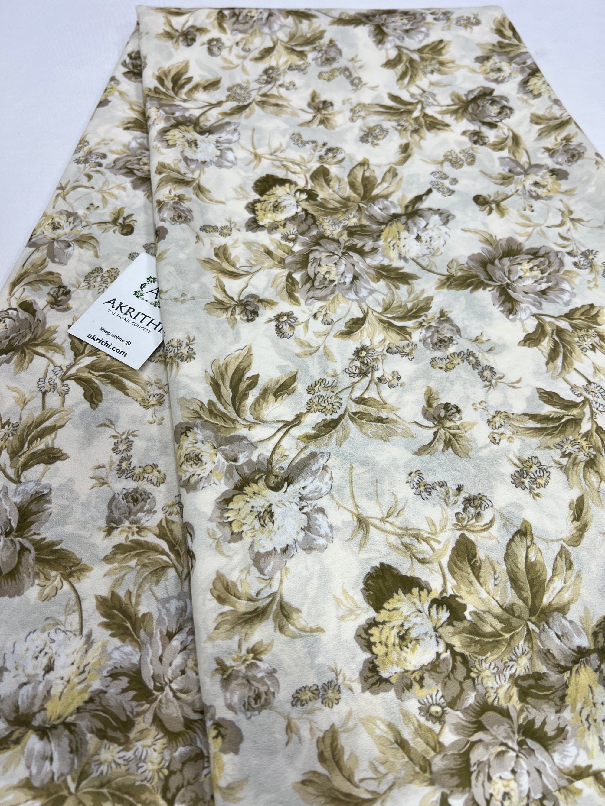 Digital printed georgette saree