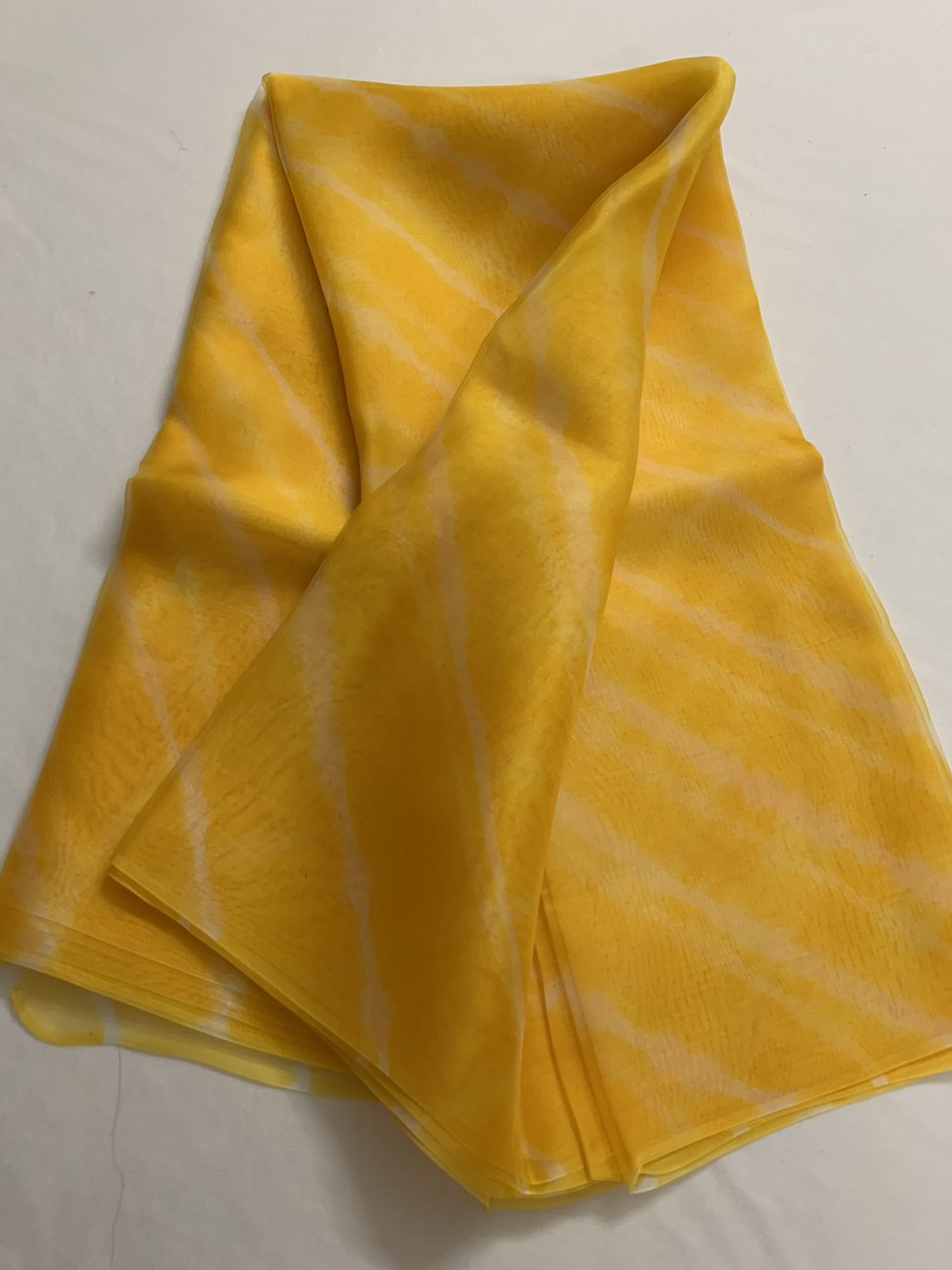 PURE SILK ORGANZA LEHERIYA DUPATTA