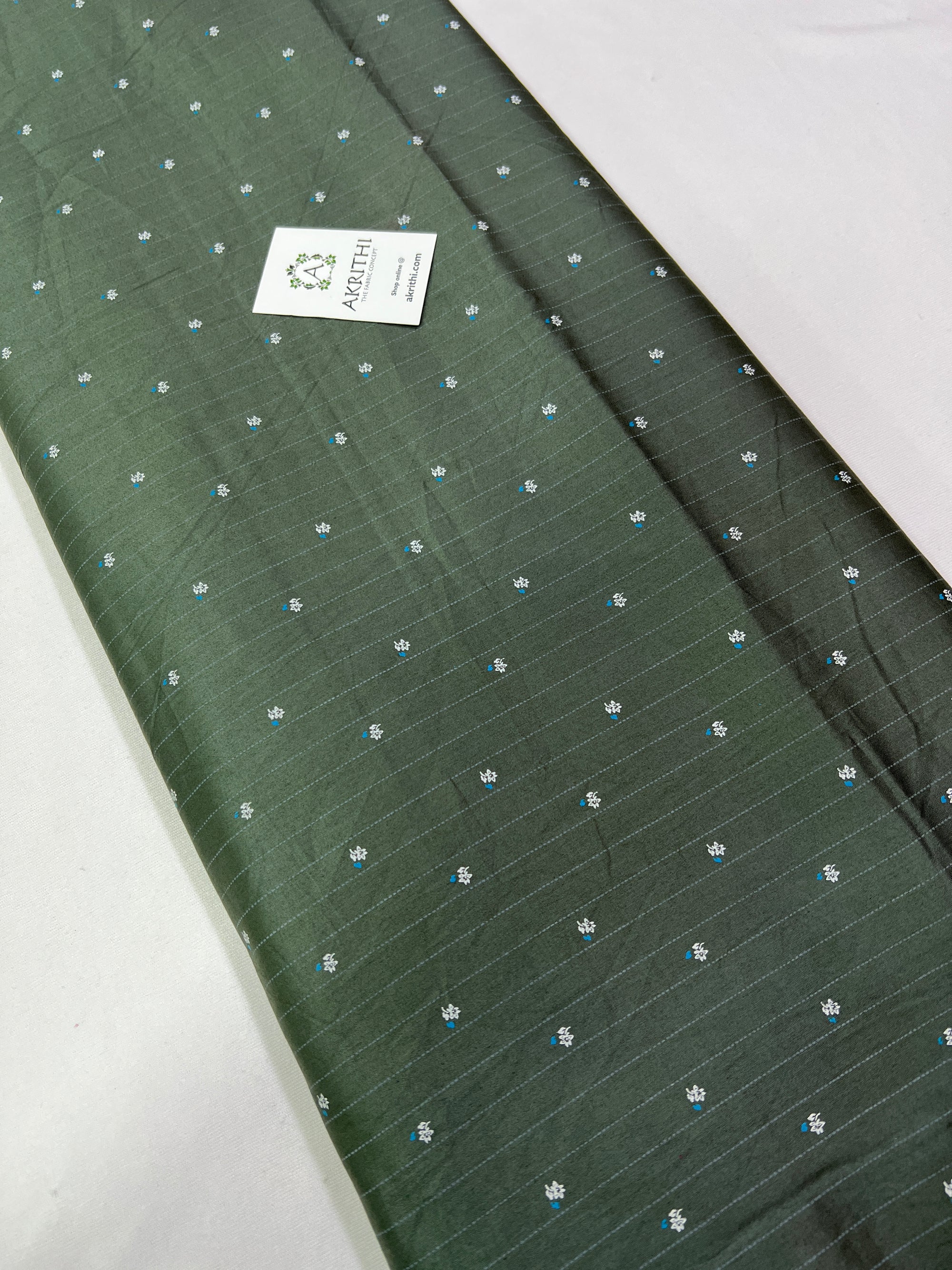 Printed pure satin cotton fabric