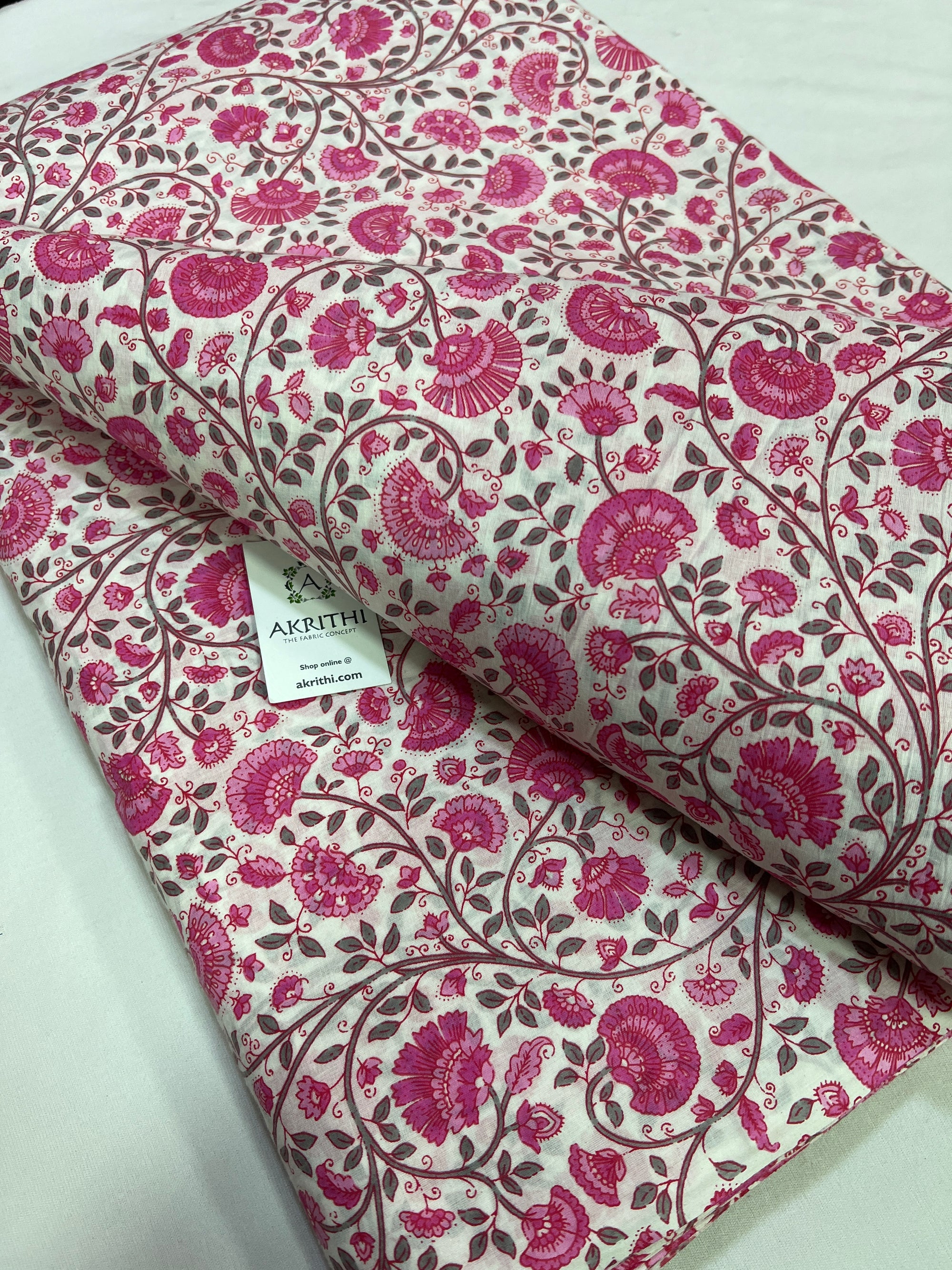 Printed pure cotton fabric