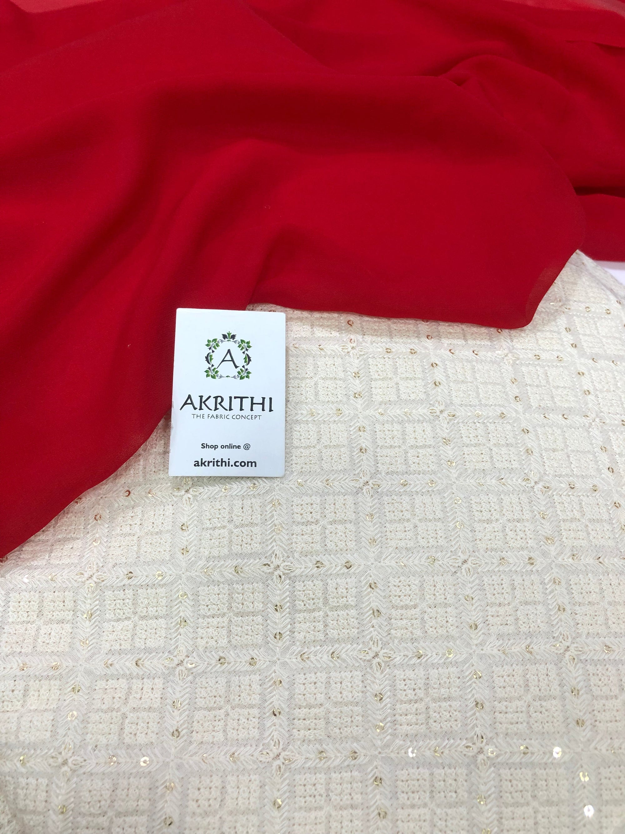 Georgette saree with georgette embroidered blouse