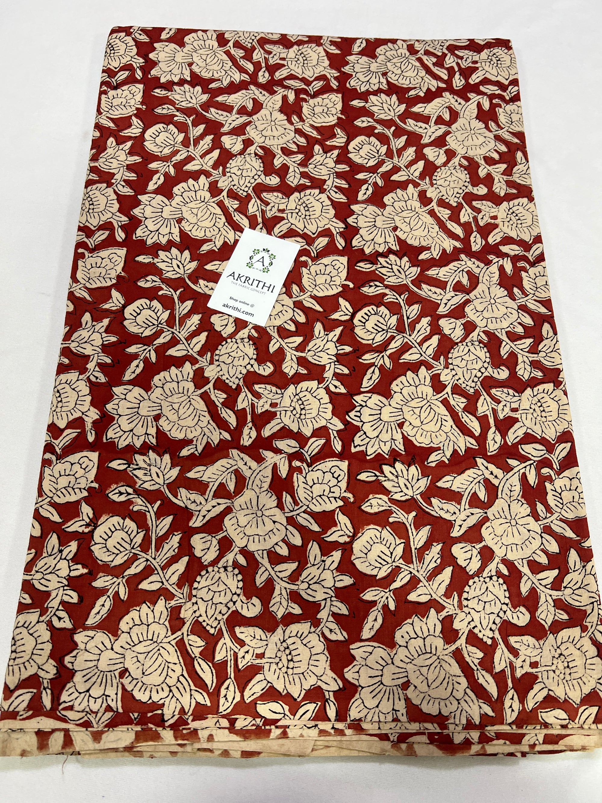 Hand block Printed pure cotton fabric