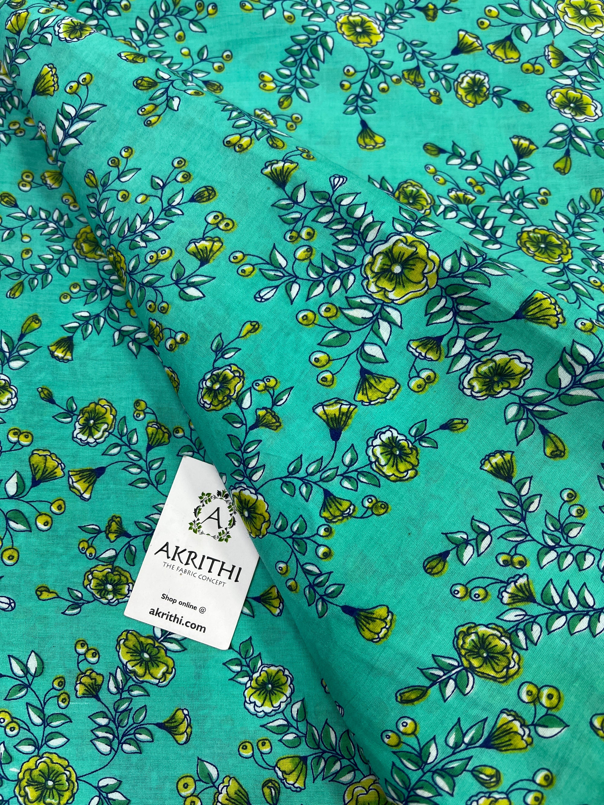 Printed pure cotton fabric