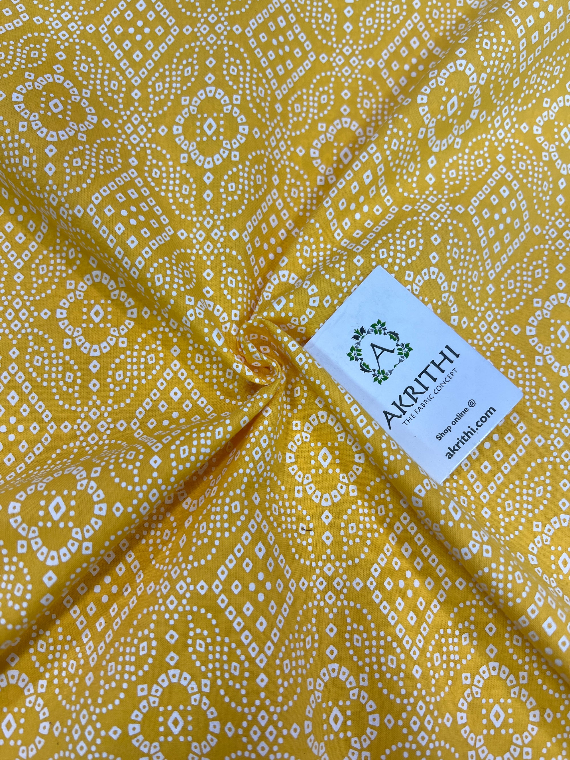 Printed pure cotton fabric