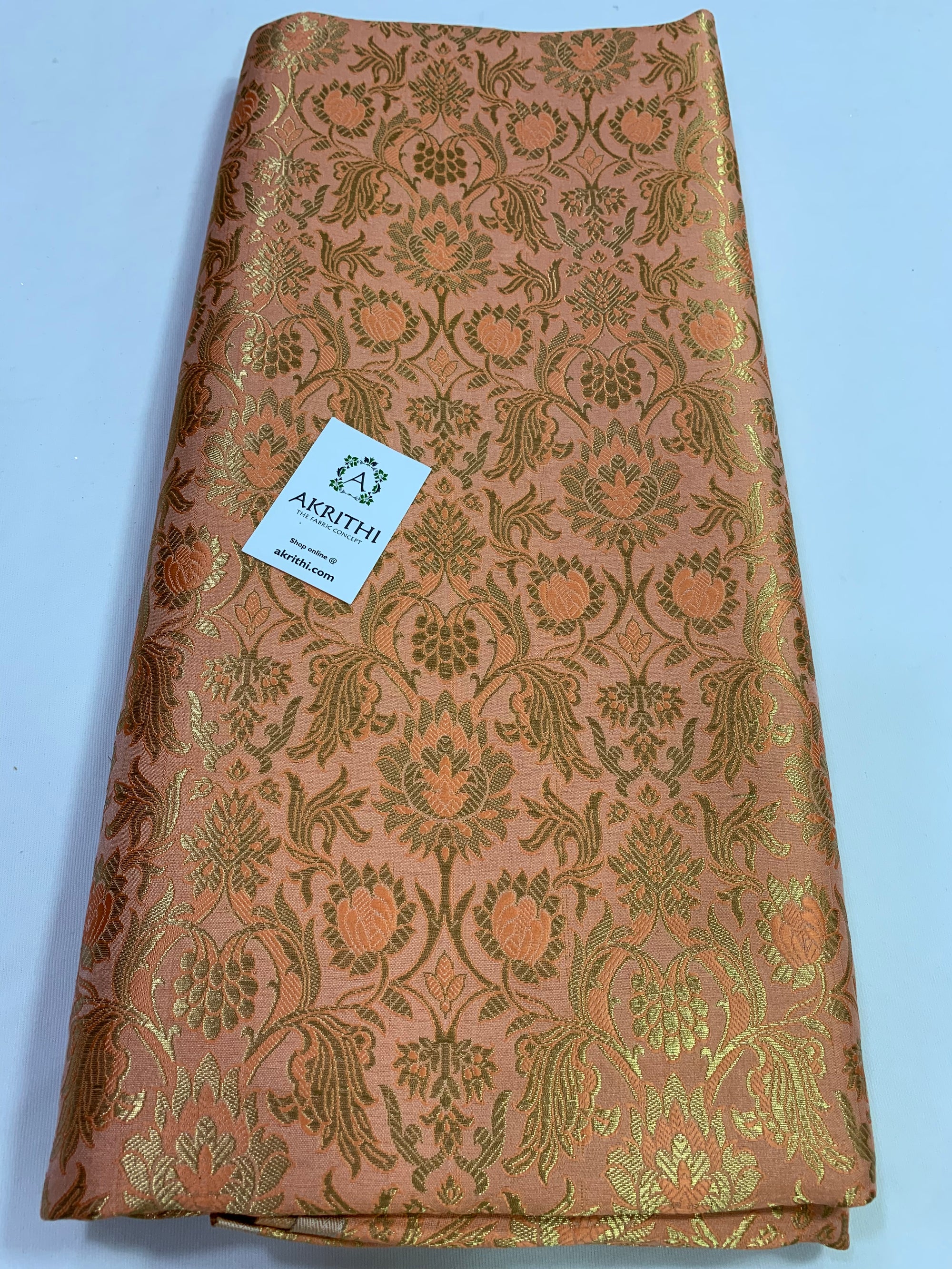 Handloom Banarasi brocade fabric