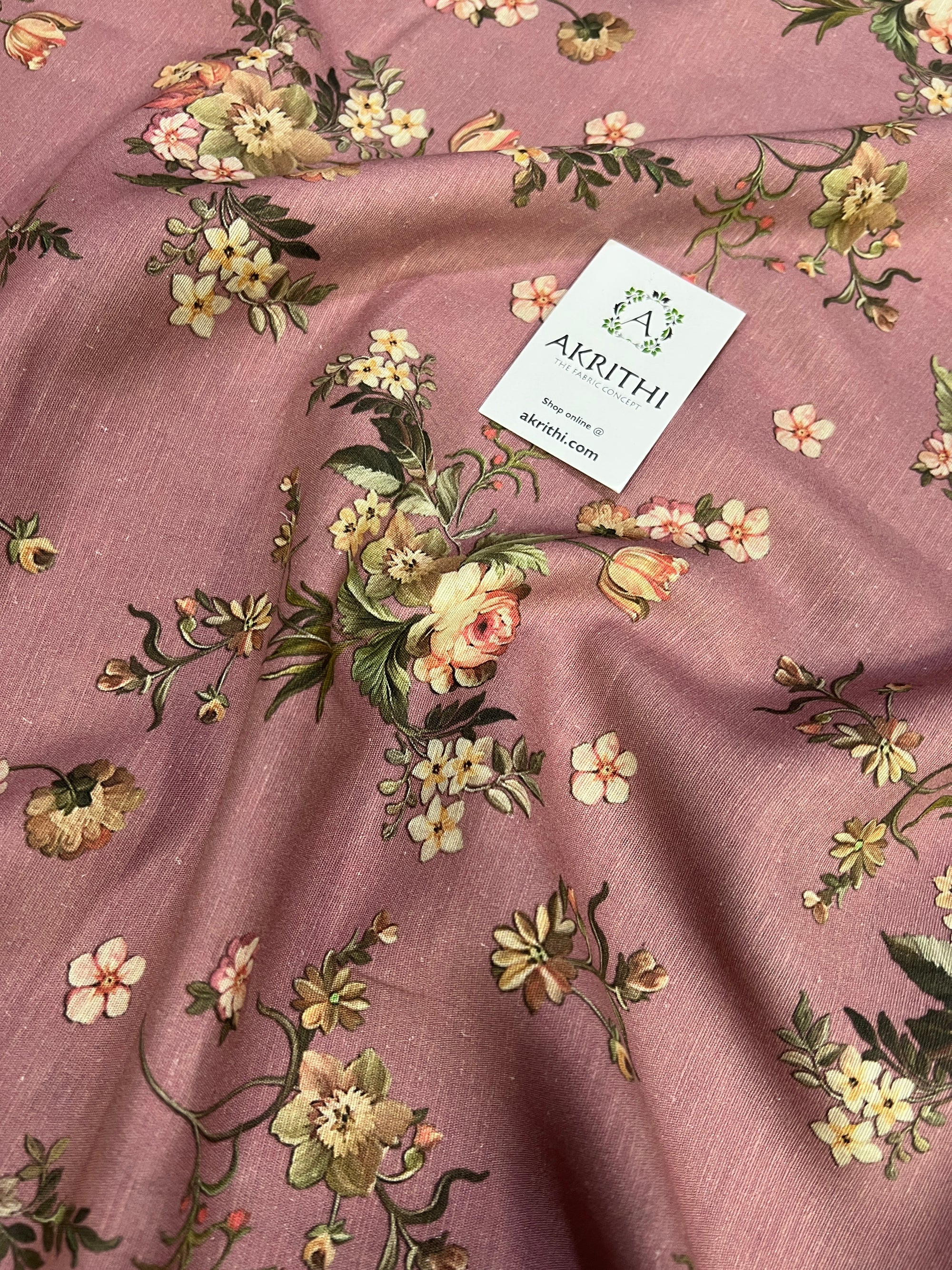 Digital Printed pure linen fabric