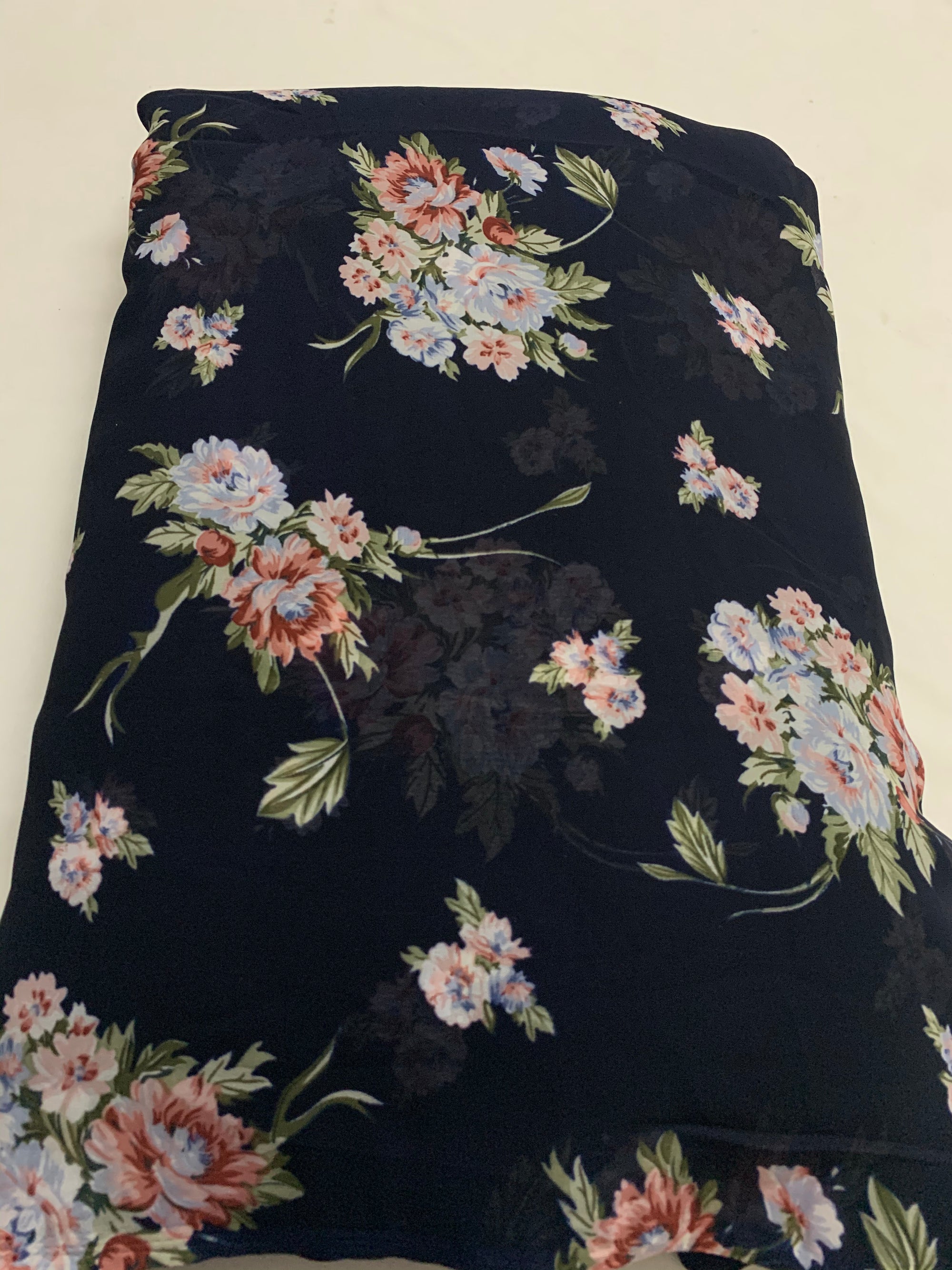 Digital floral Printed georgette fabric
