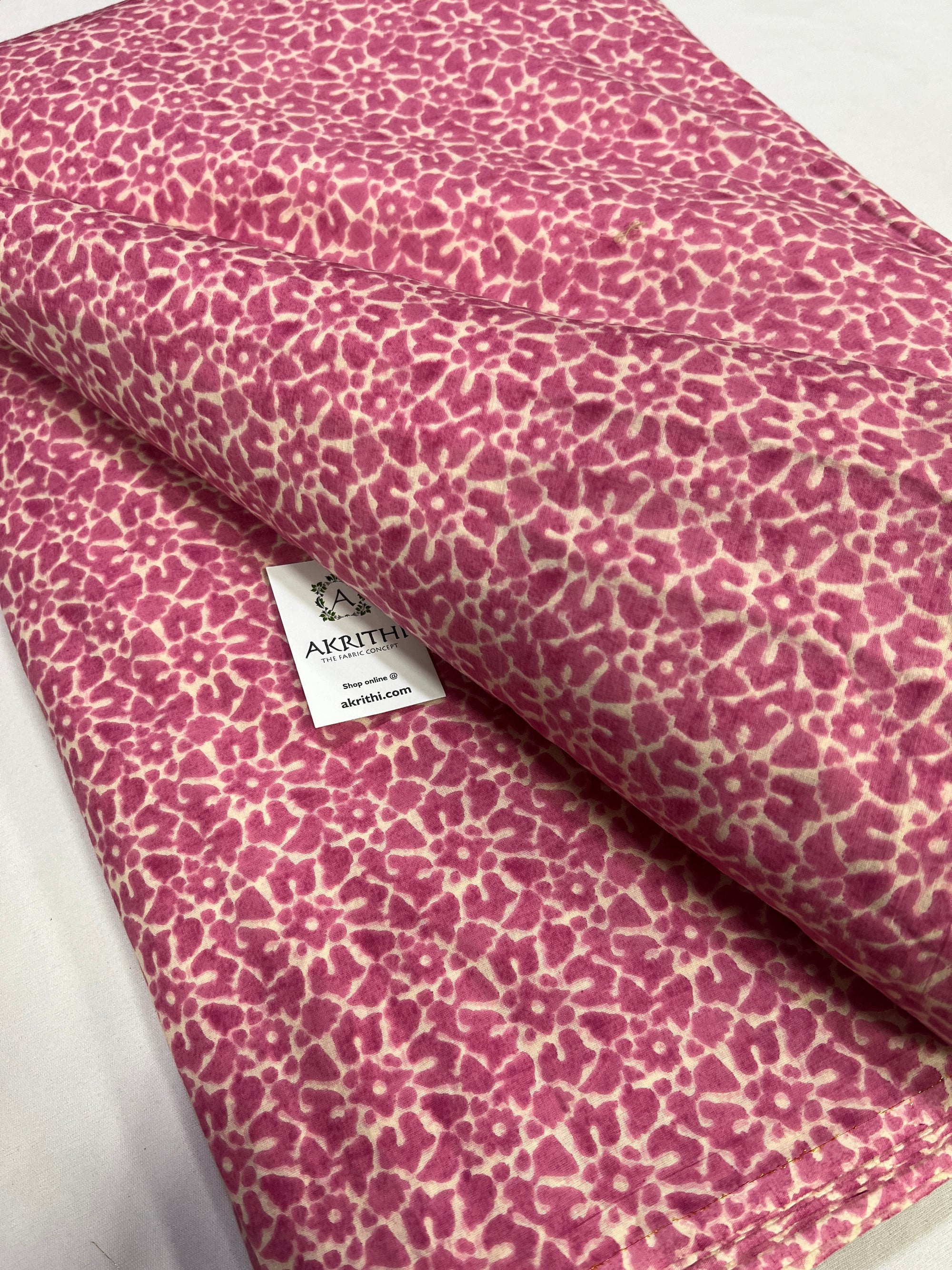 Printed pure cotton fabric