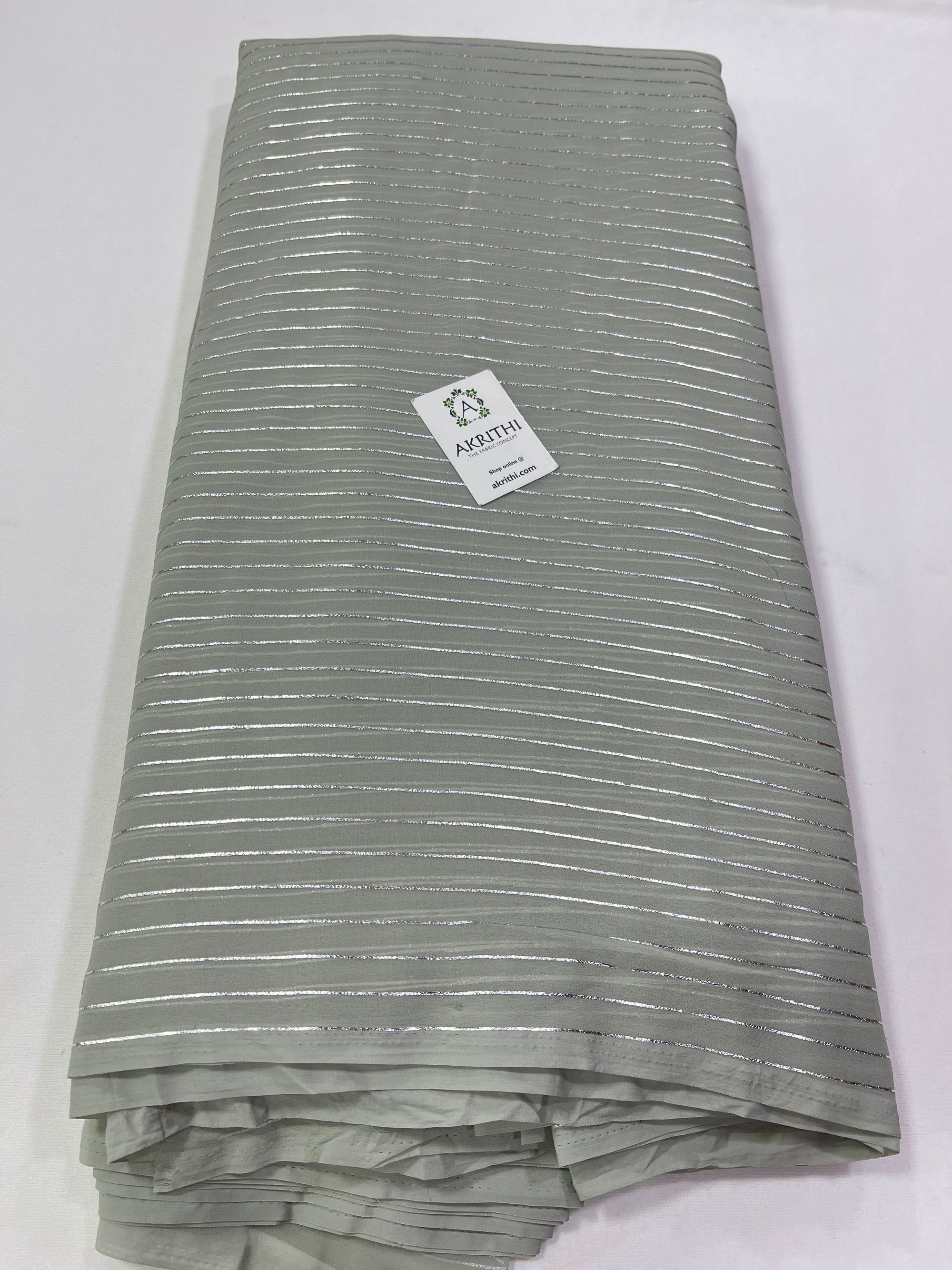 Foil printed georgette fabric