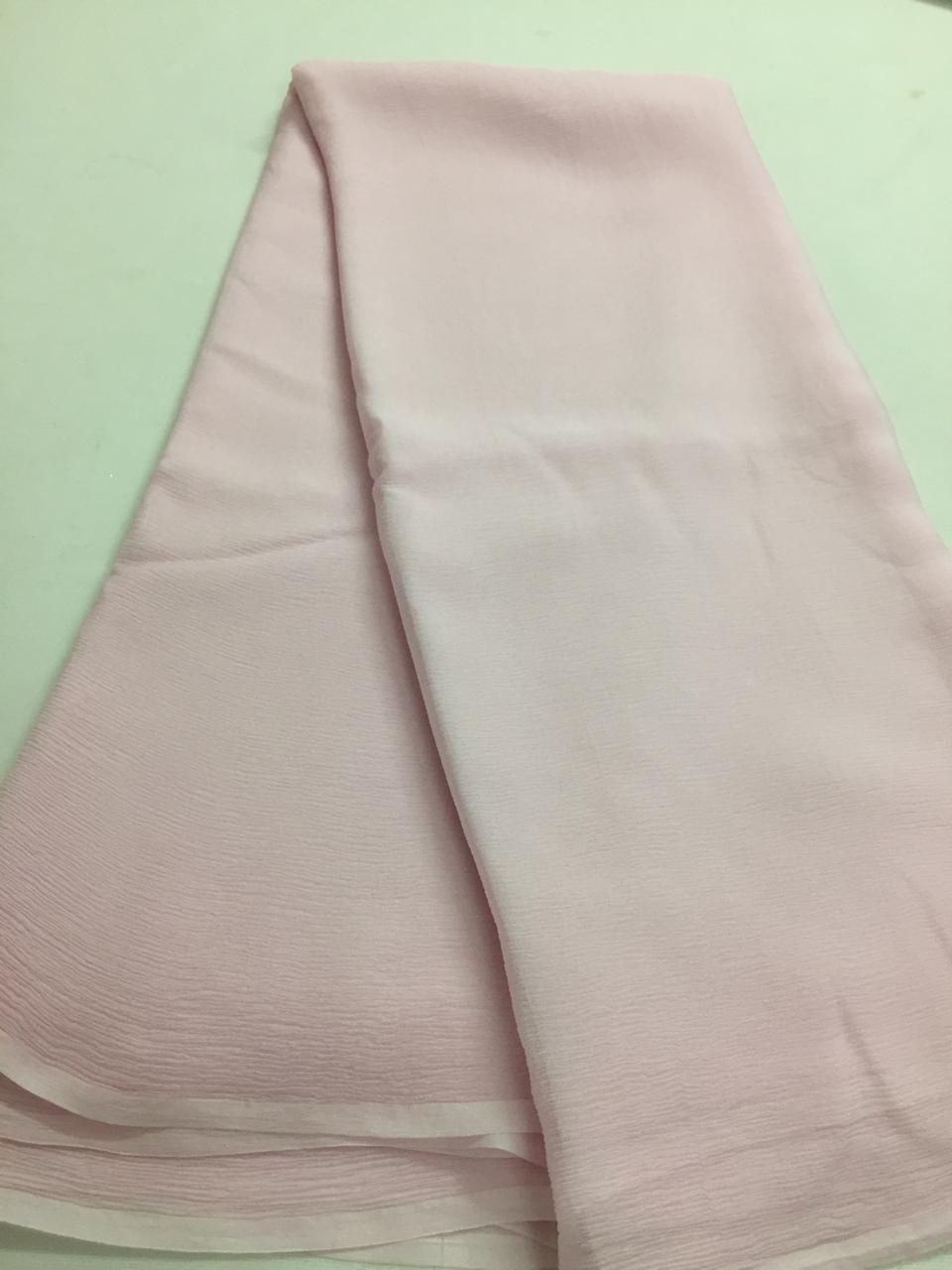 Pure silk platinum chiffon fabric