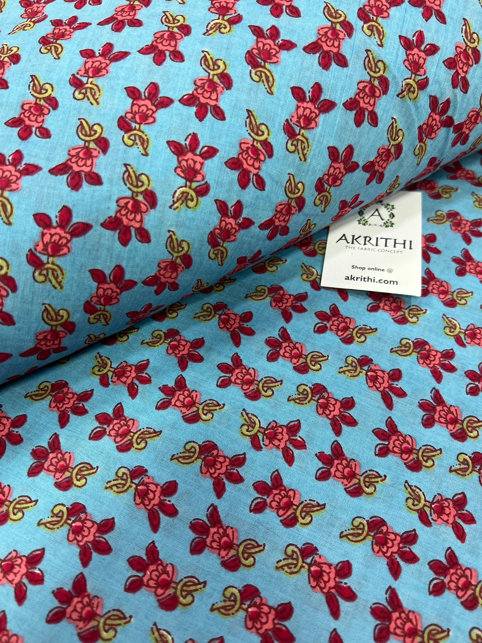 Printed pure cotton fabric
