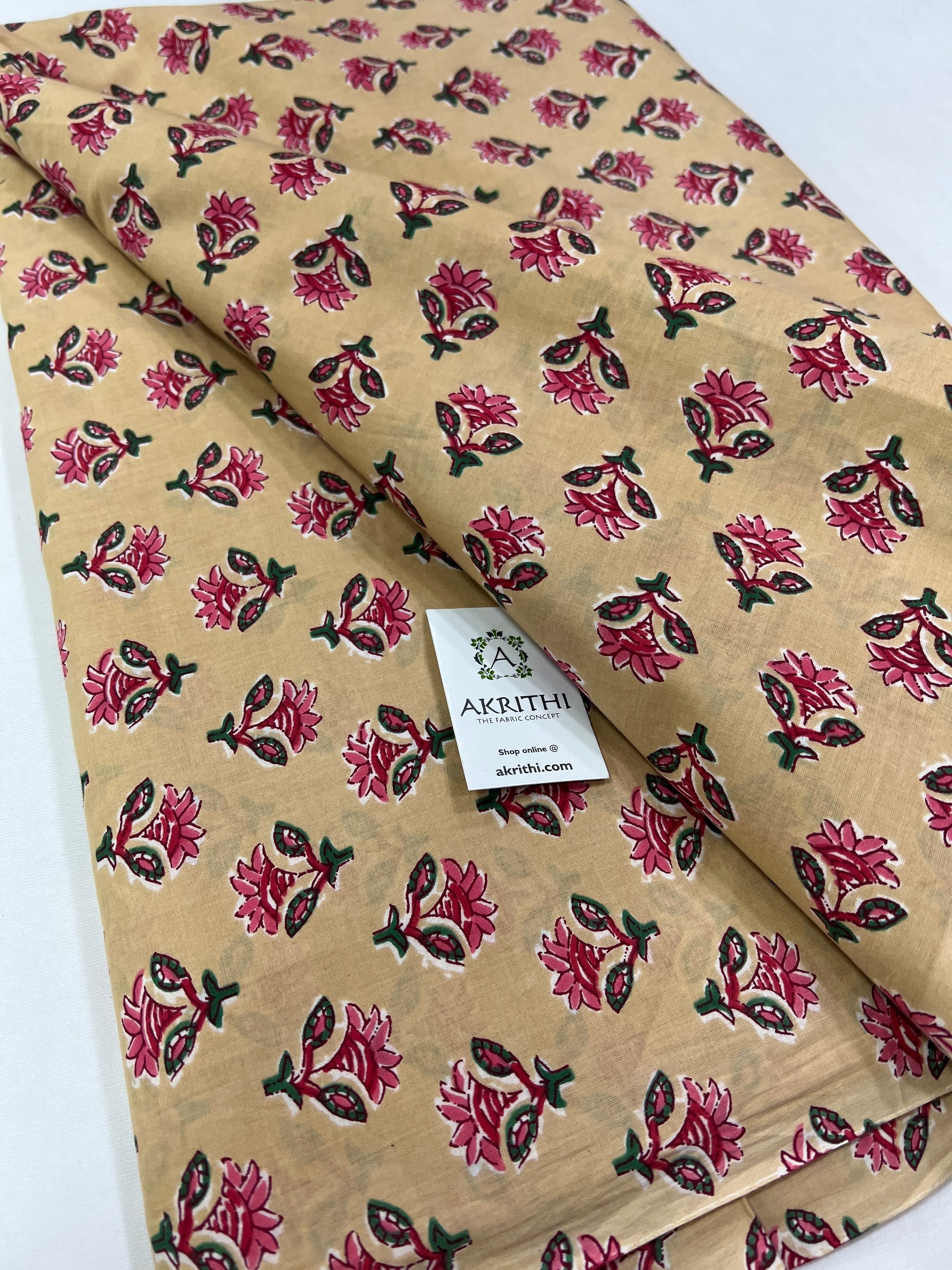 Printed pure cotton fabric