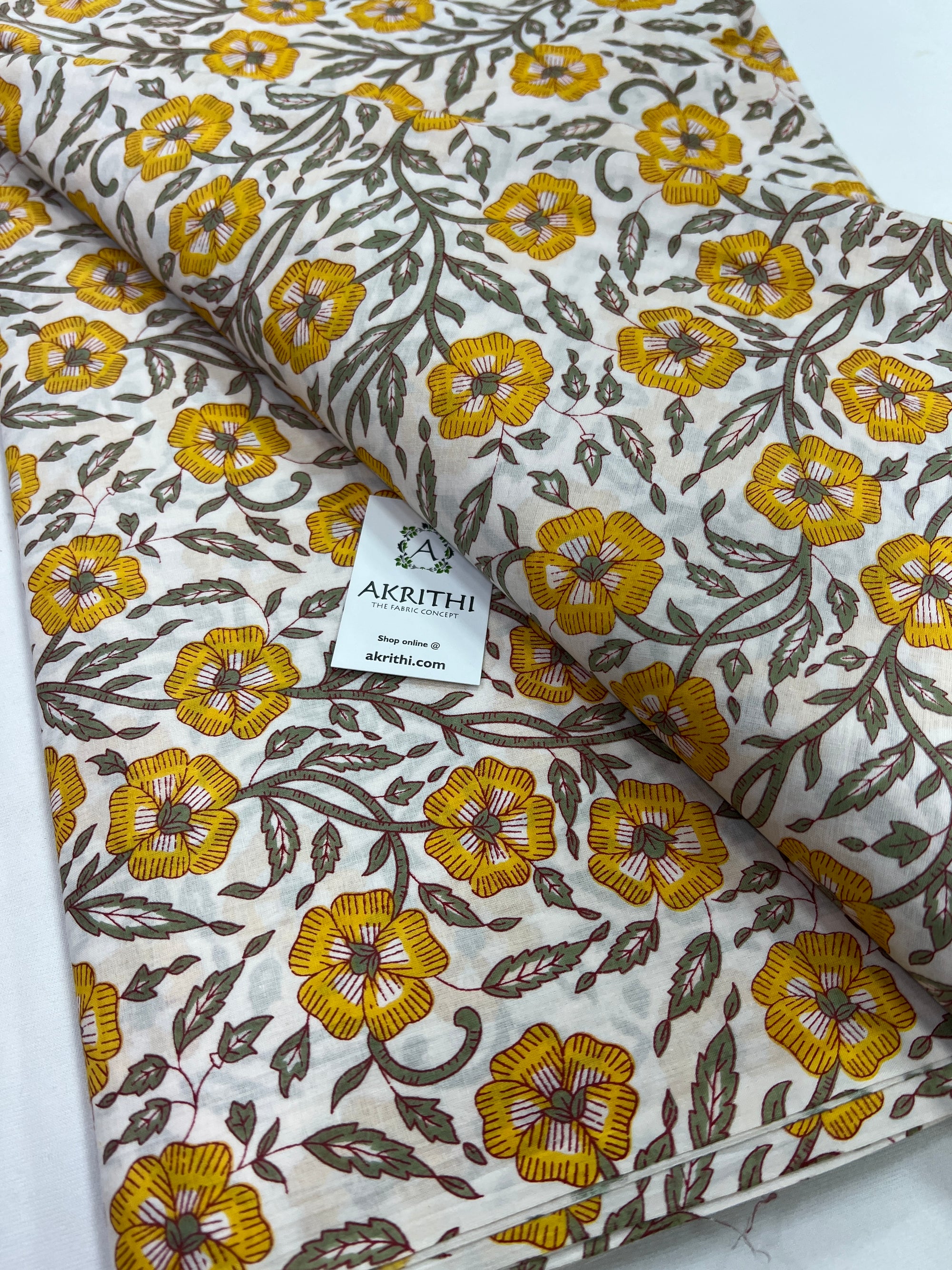 Printed pure cotton fabric