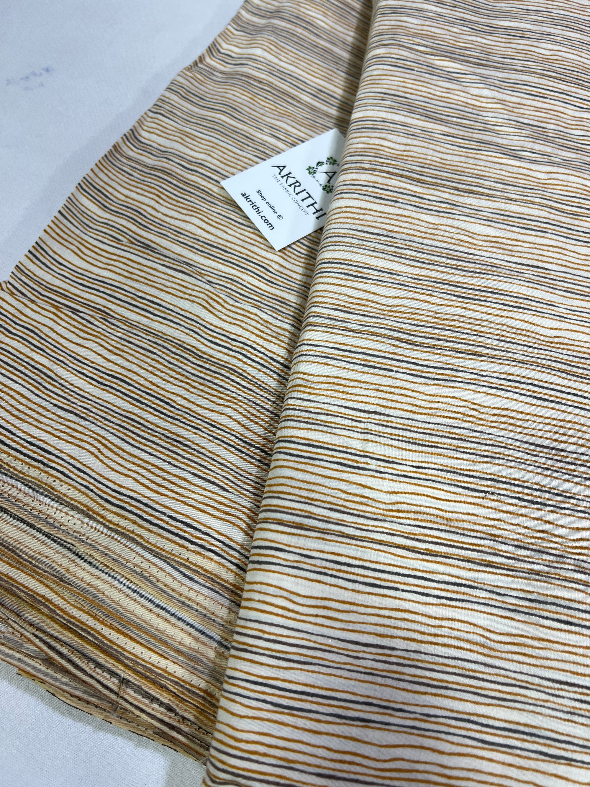 Printed silk fabric