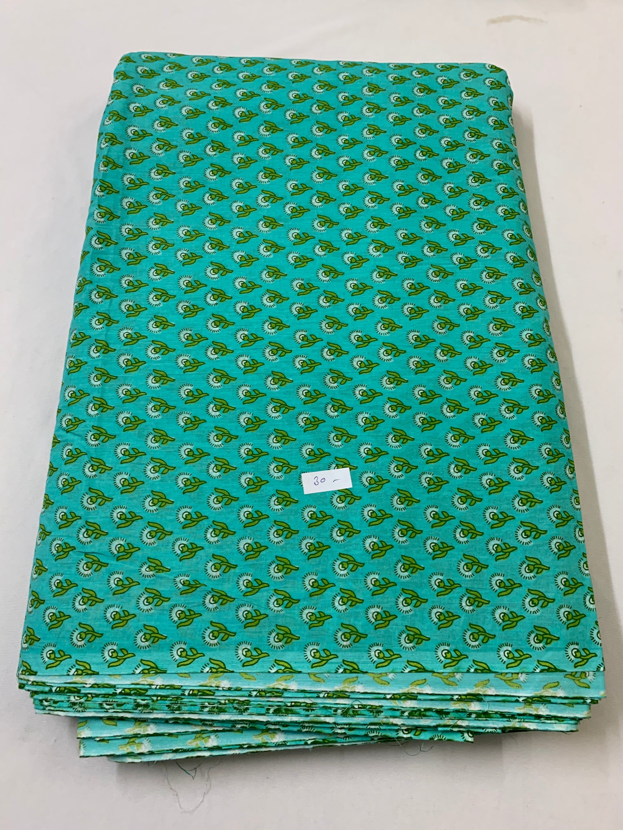 Printed pure cotton fabric