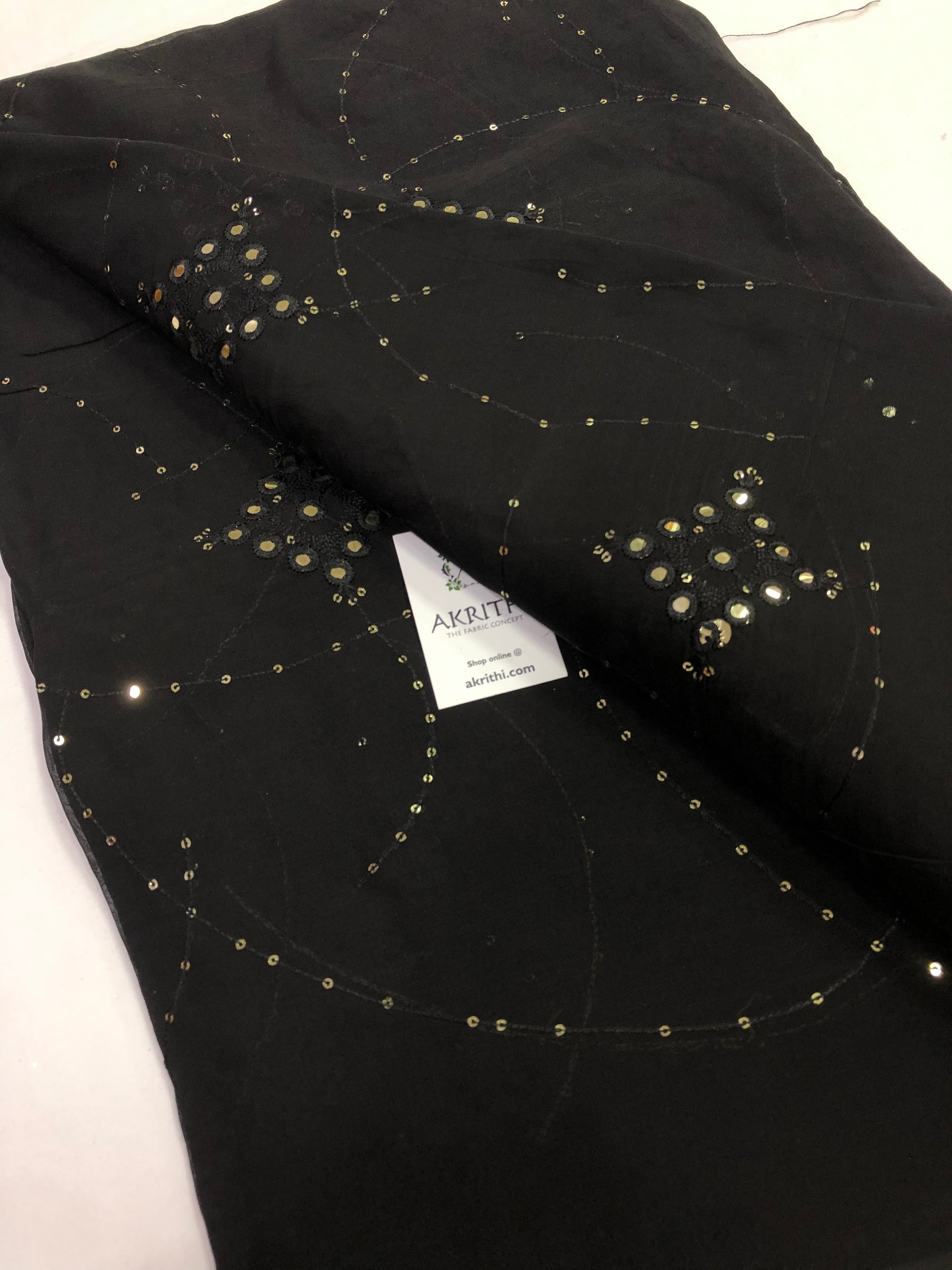 Embroidery on Organza fabric