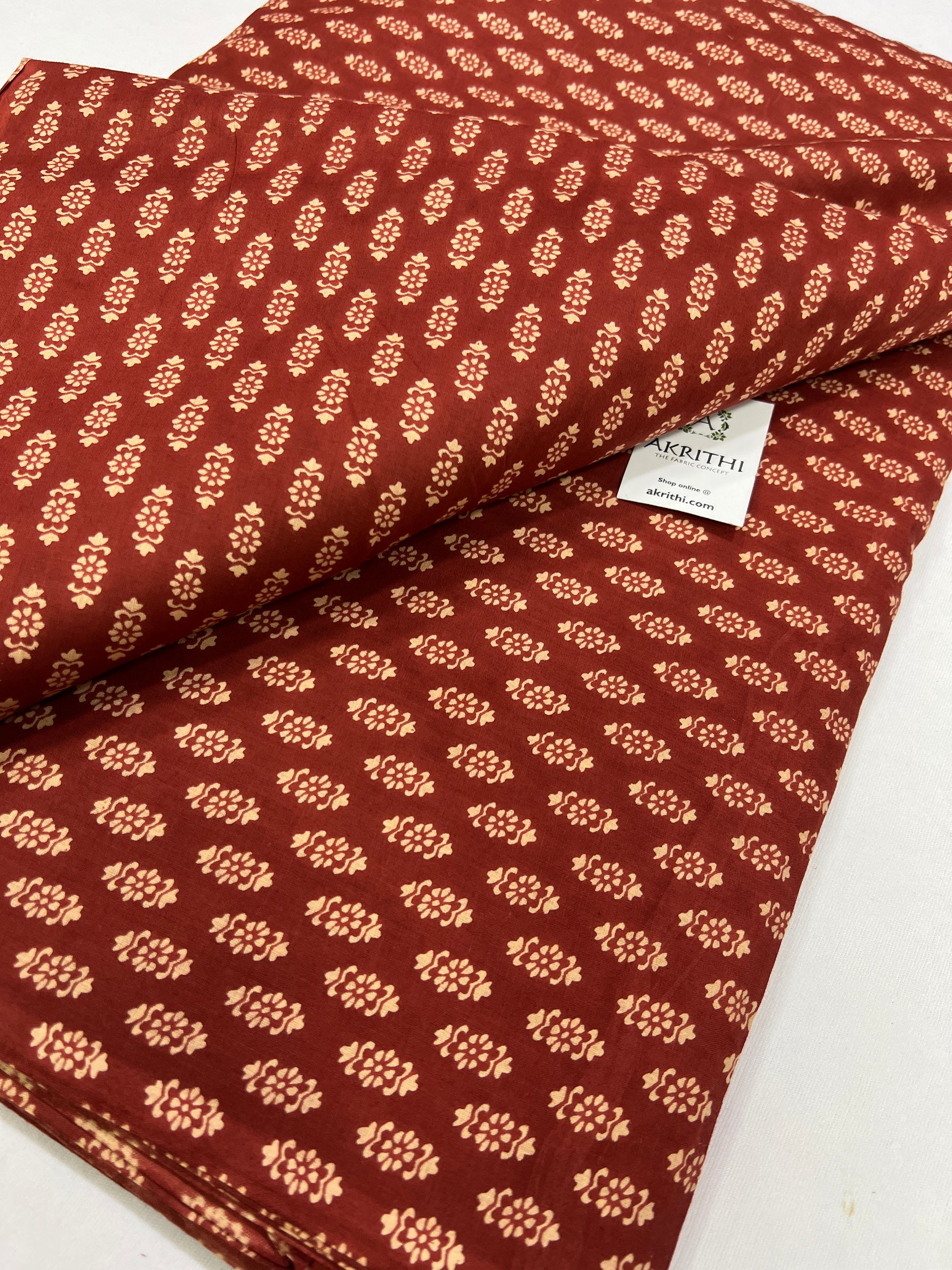 Printed pure cotton fabric