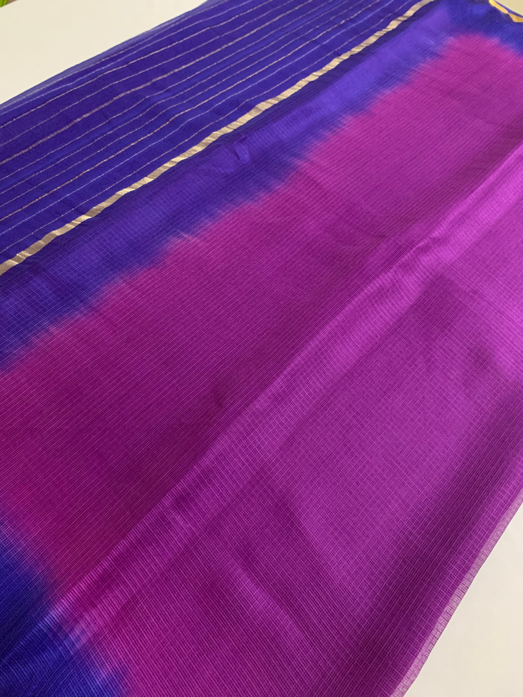 Pure kota silk saree with temple border