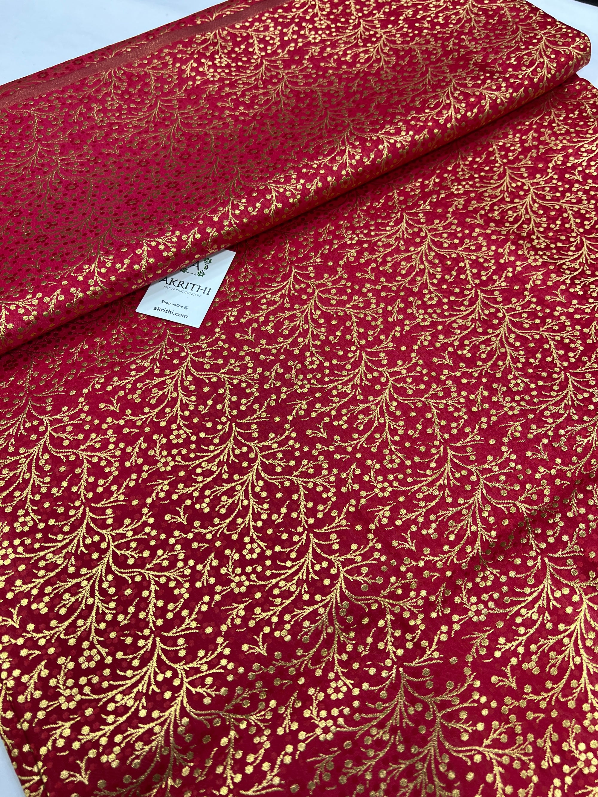 Handloom Banarasi brocade fabric
