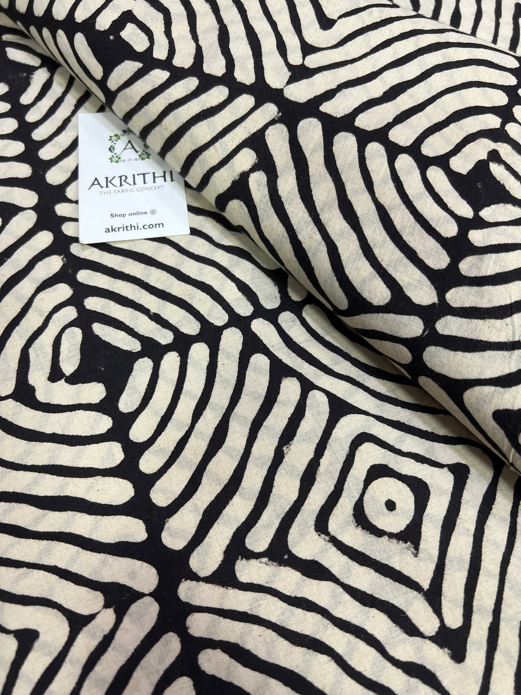 Hand block Printed pure cotton fabric