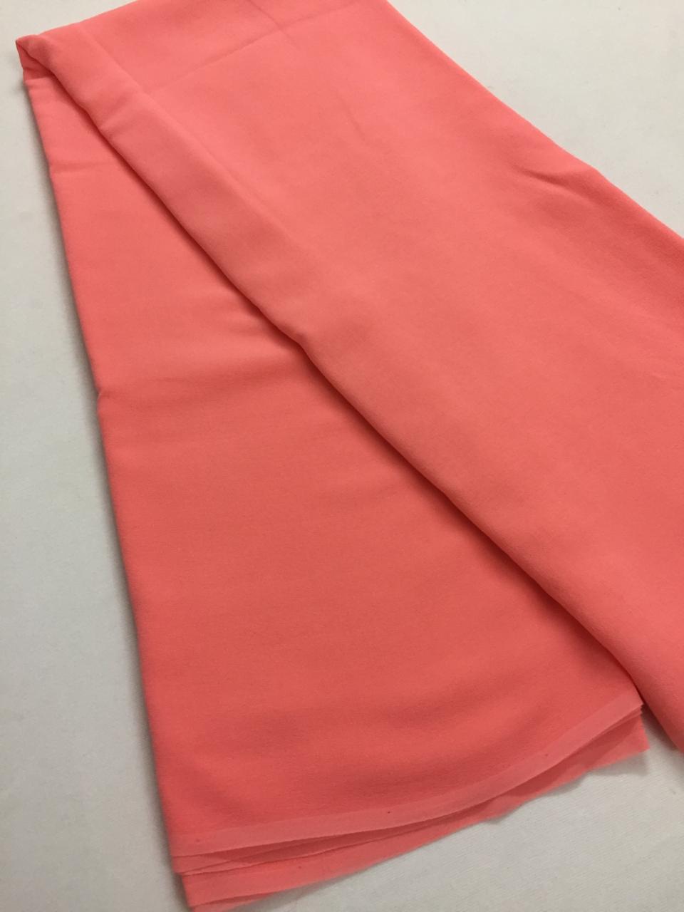 Pure silk georgette plain saree