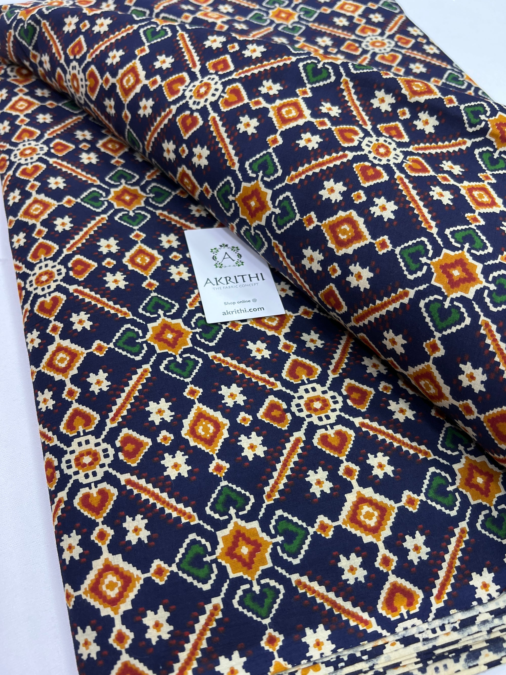 Printed pure cotton fabric