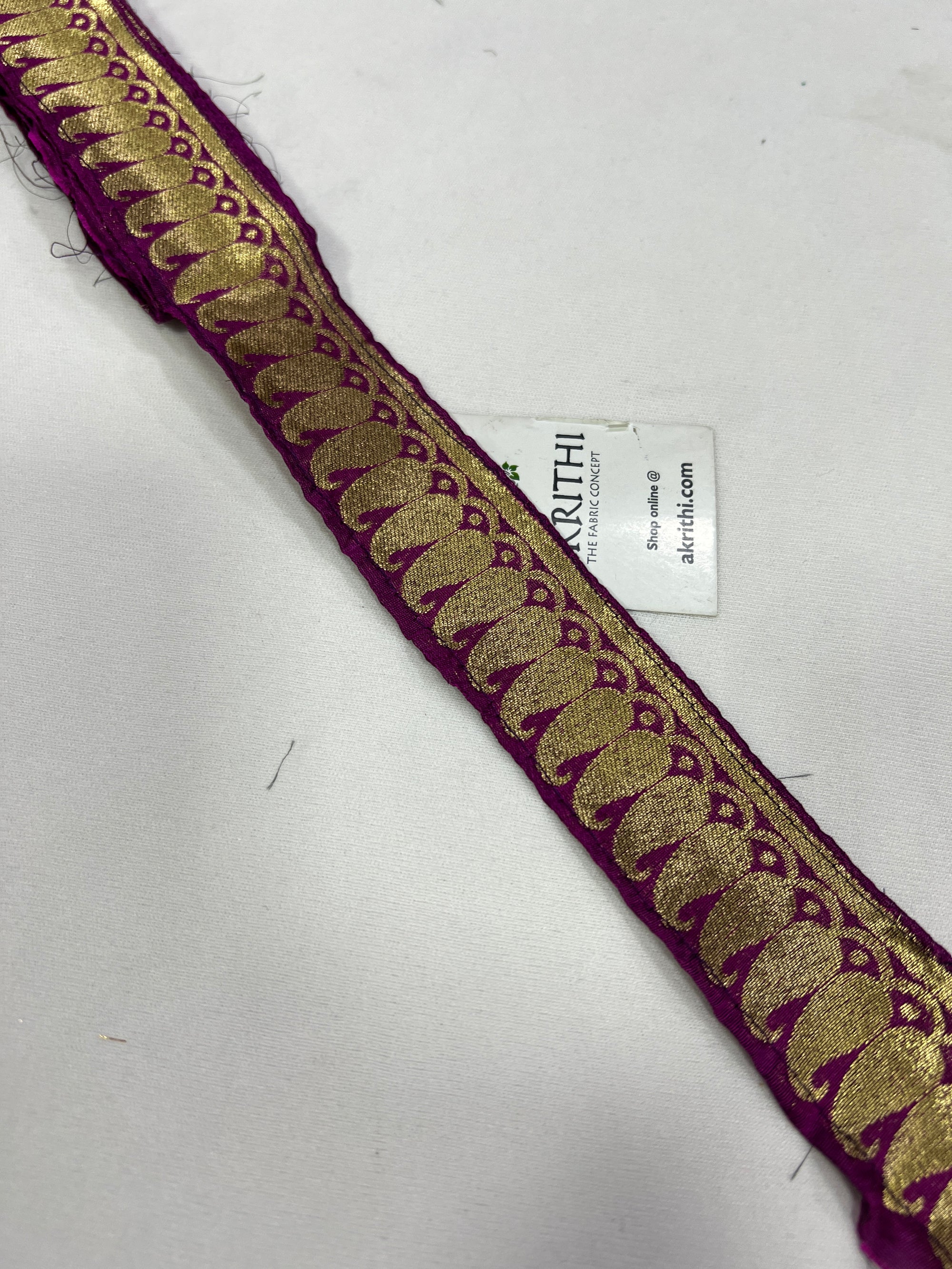 Handloom Banarasi lace 5 metres roll
