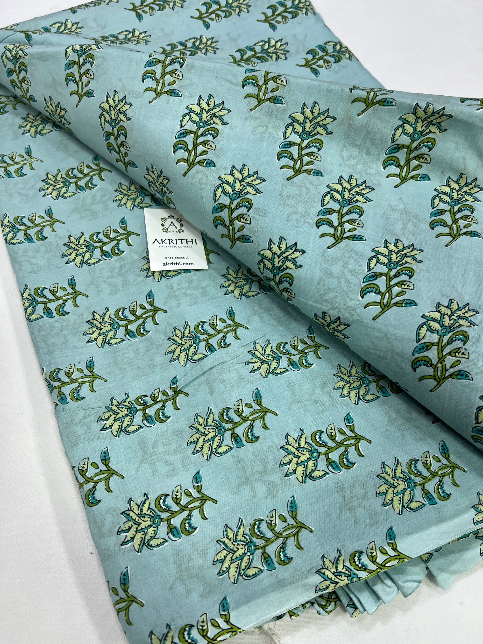 Printed pure cotton fabric