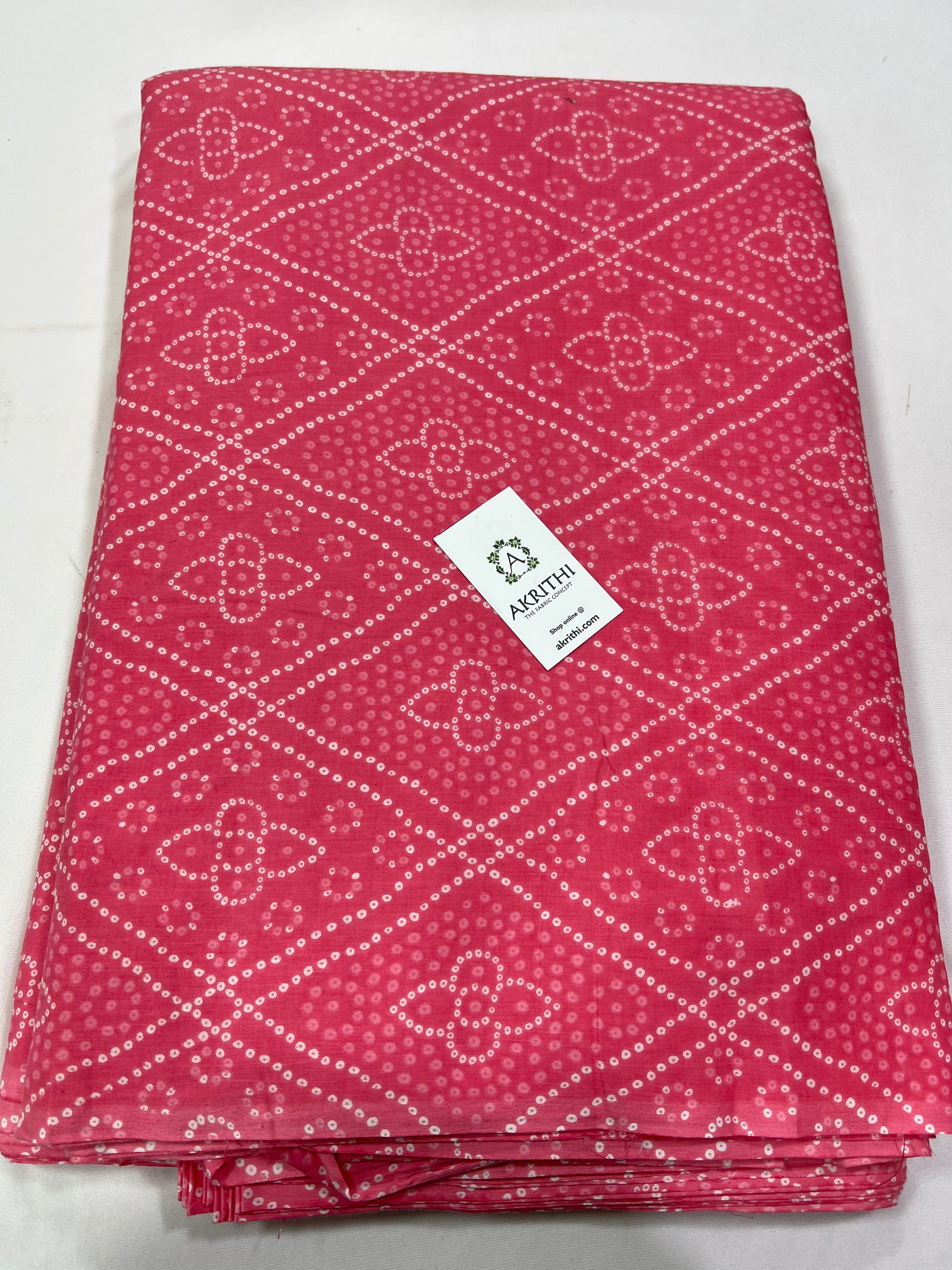 Printed pure cotton fabric