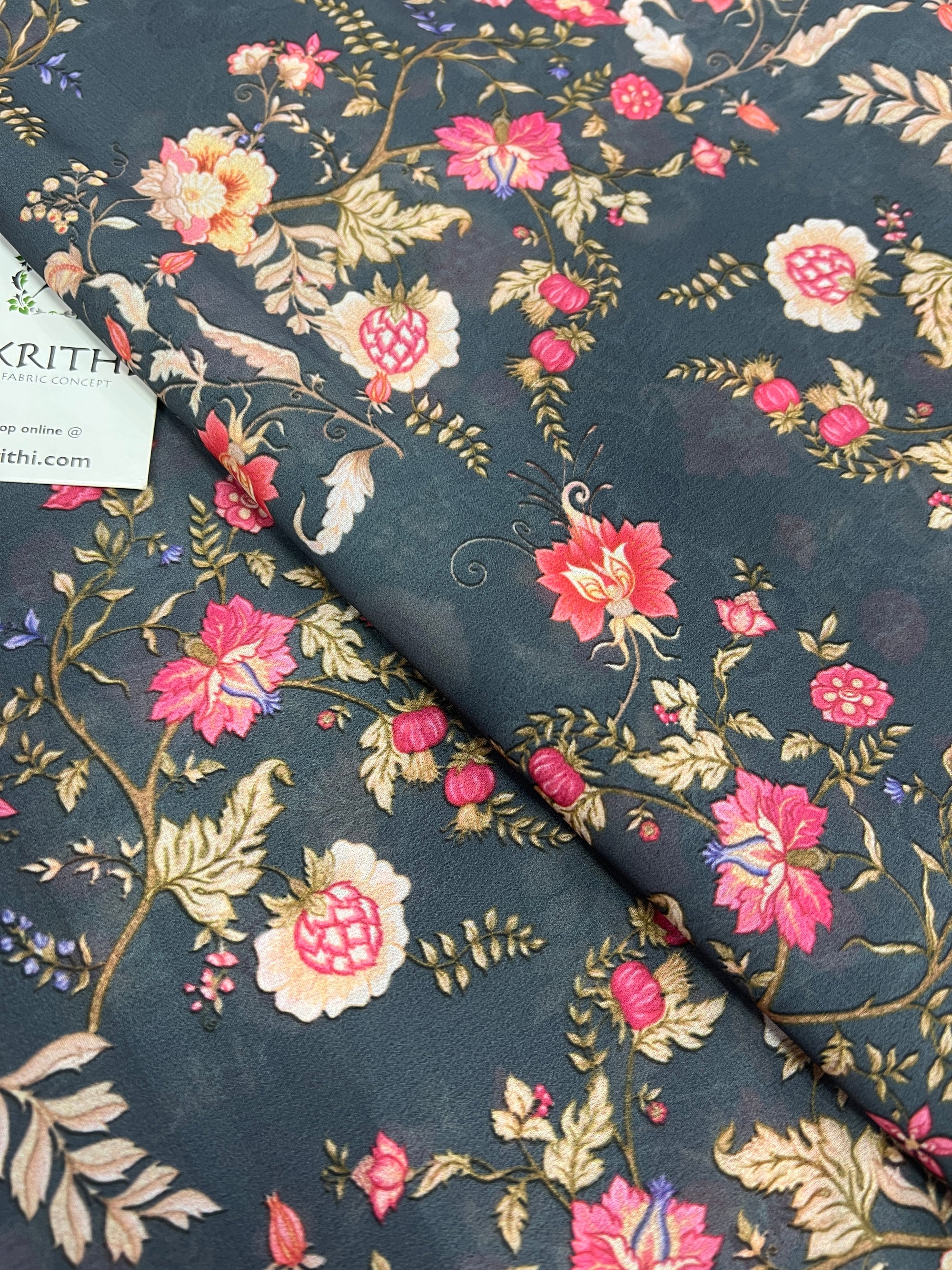 Digital printed georgette saree