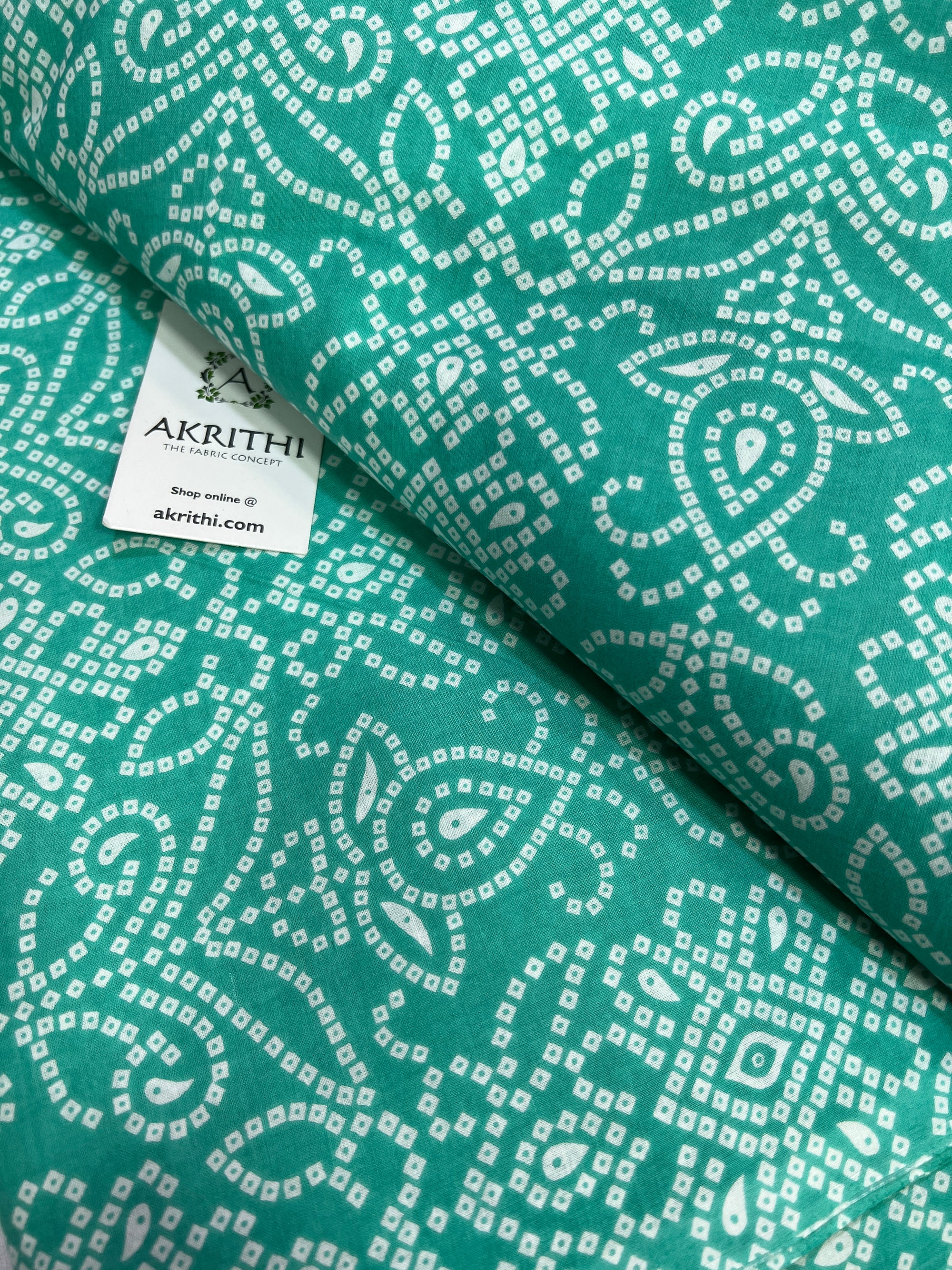 Printed pure cotton fabric