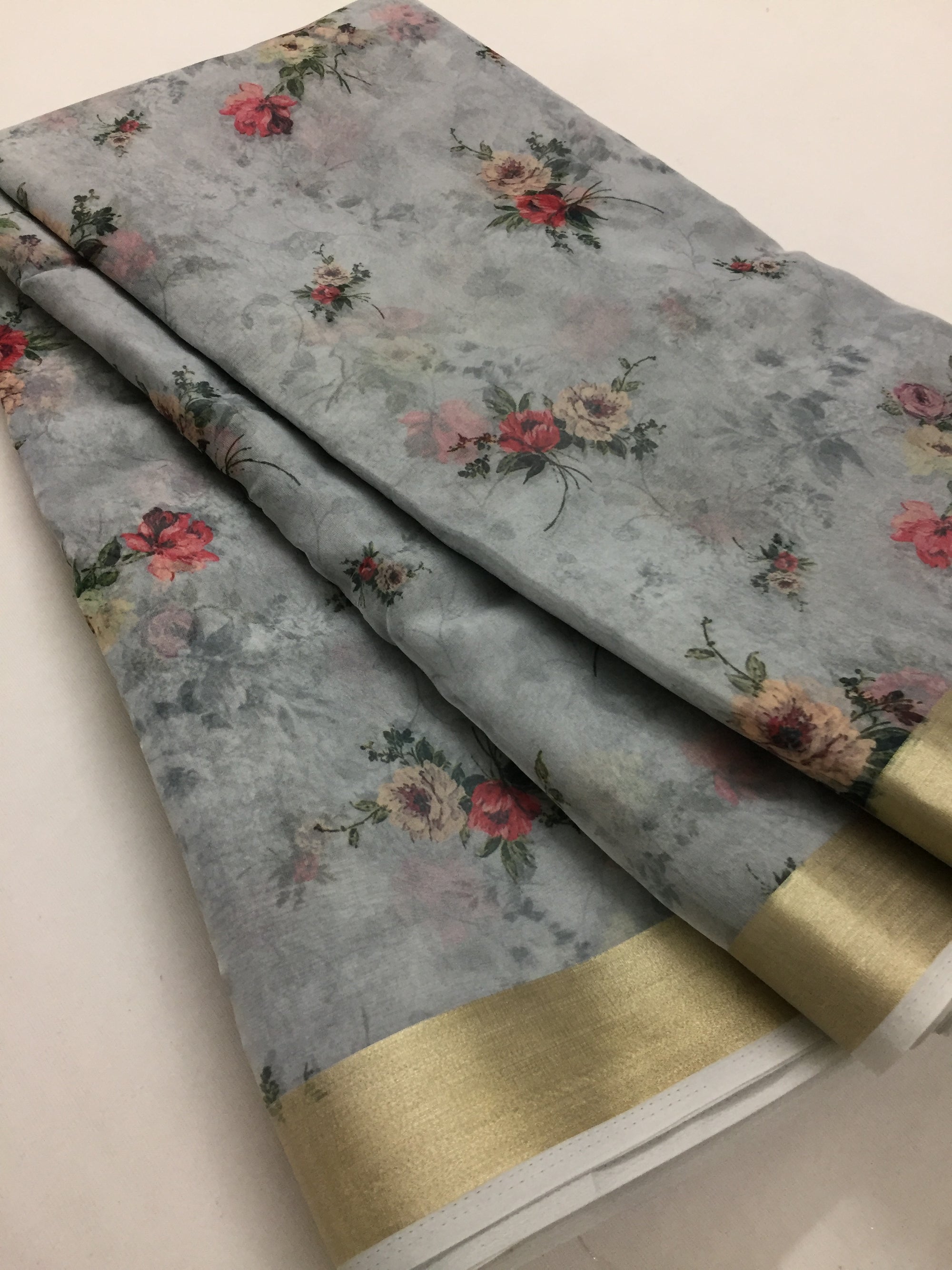 Printed organza fabric