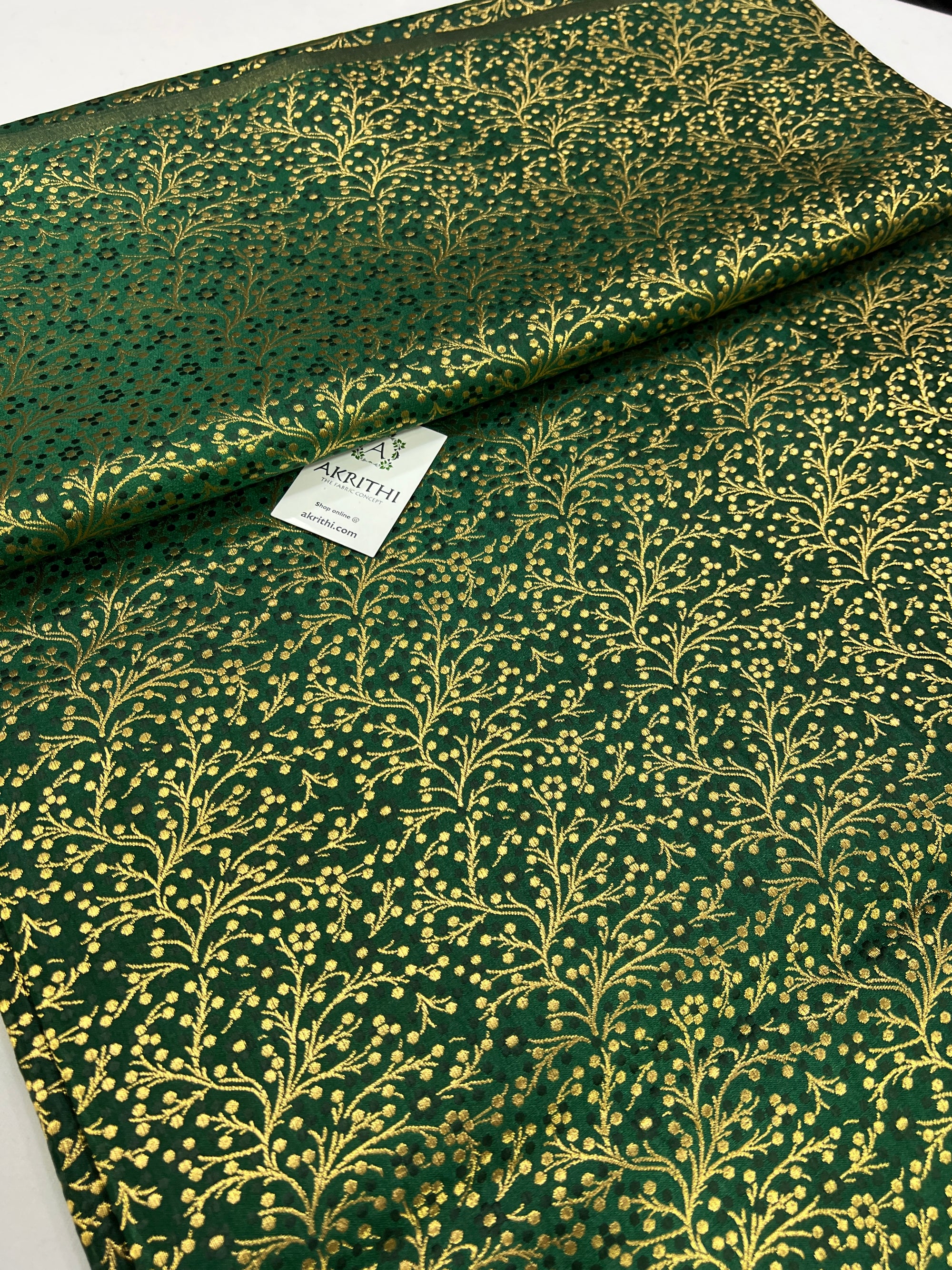 Handloom Banarasi brocade fabric