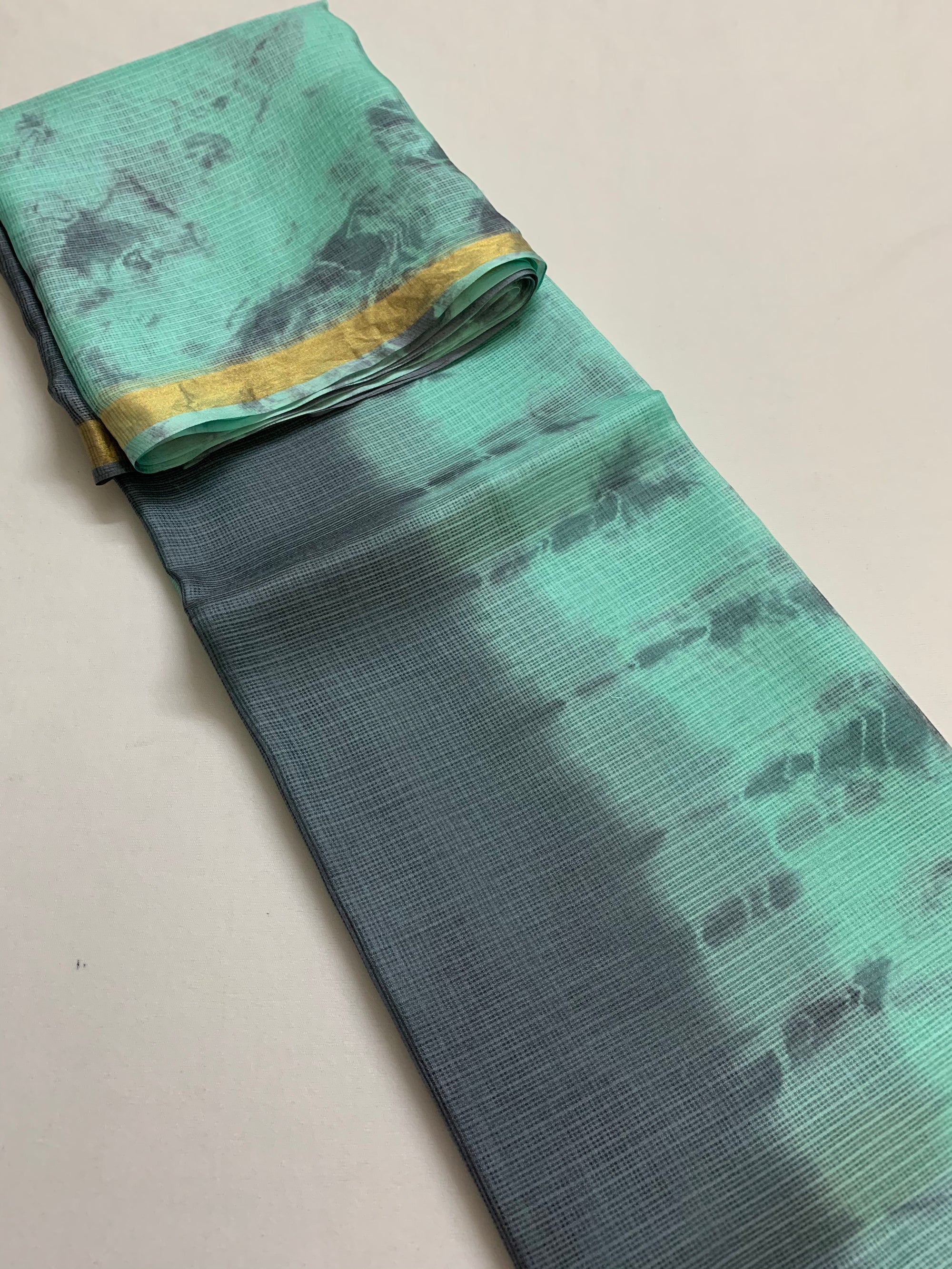Tie and dye pure kota silk saree