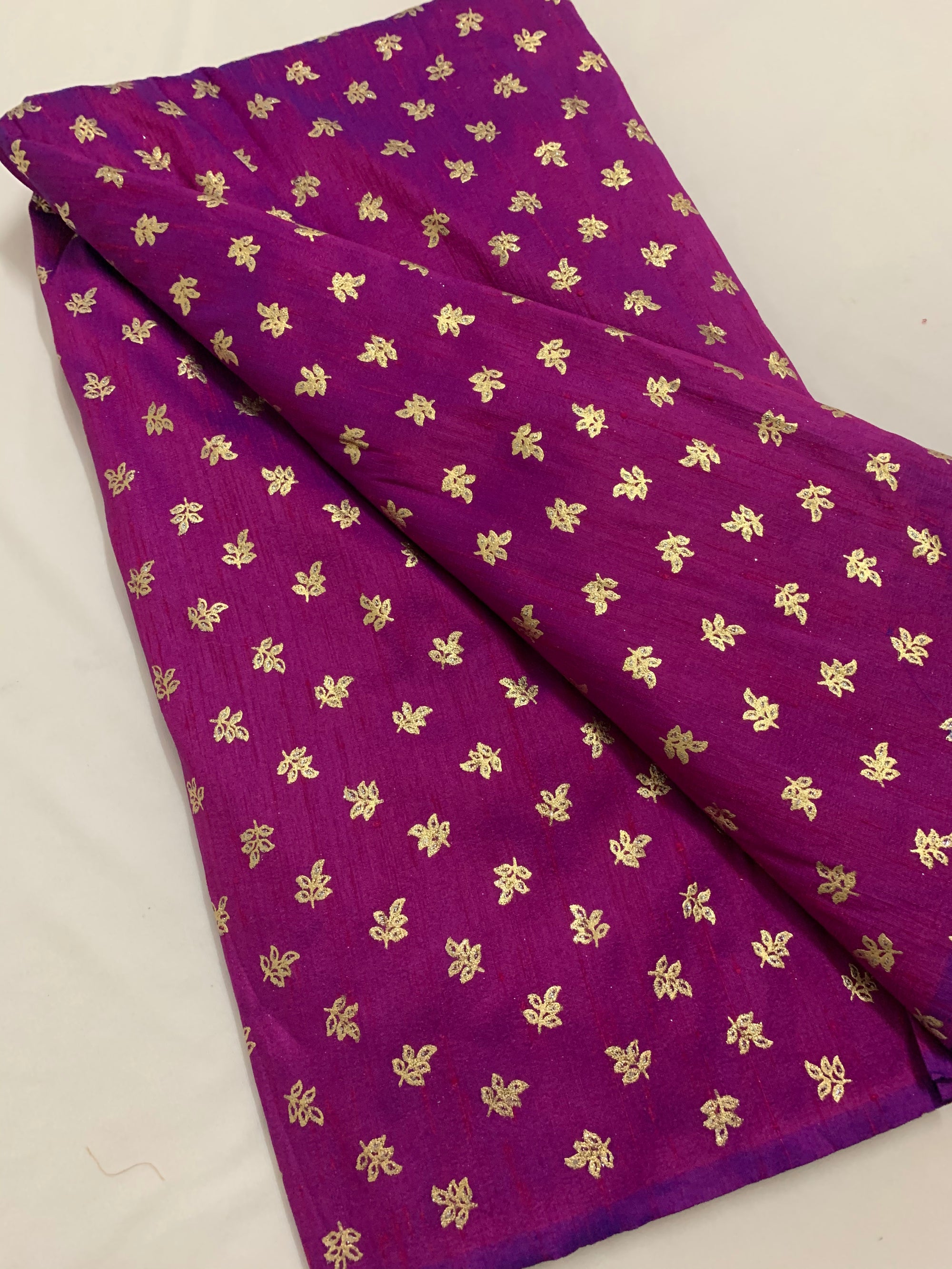 printed raw silk fabric